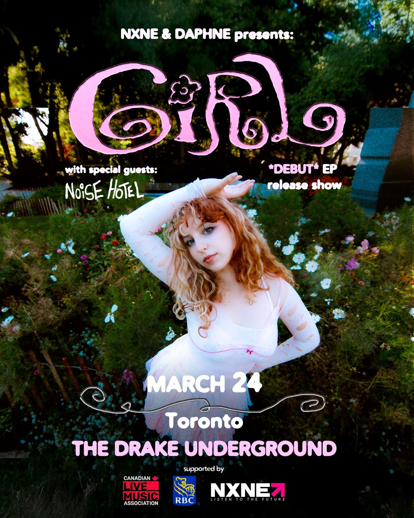 🚨 JUST ANNOUNCED 🚨

NXNE presents @daphne.mp3 for a headline EP release show celebrating her debut EP, &ldquo;GIRL&rdquo;. Joined by @noisehotel at the @drakeunderground 

We are thrilled to be part of the @canadian_live  #SettingTheStage program, 