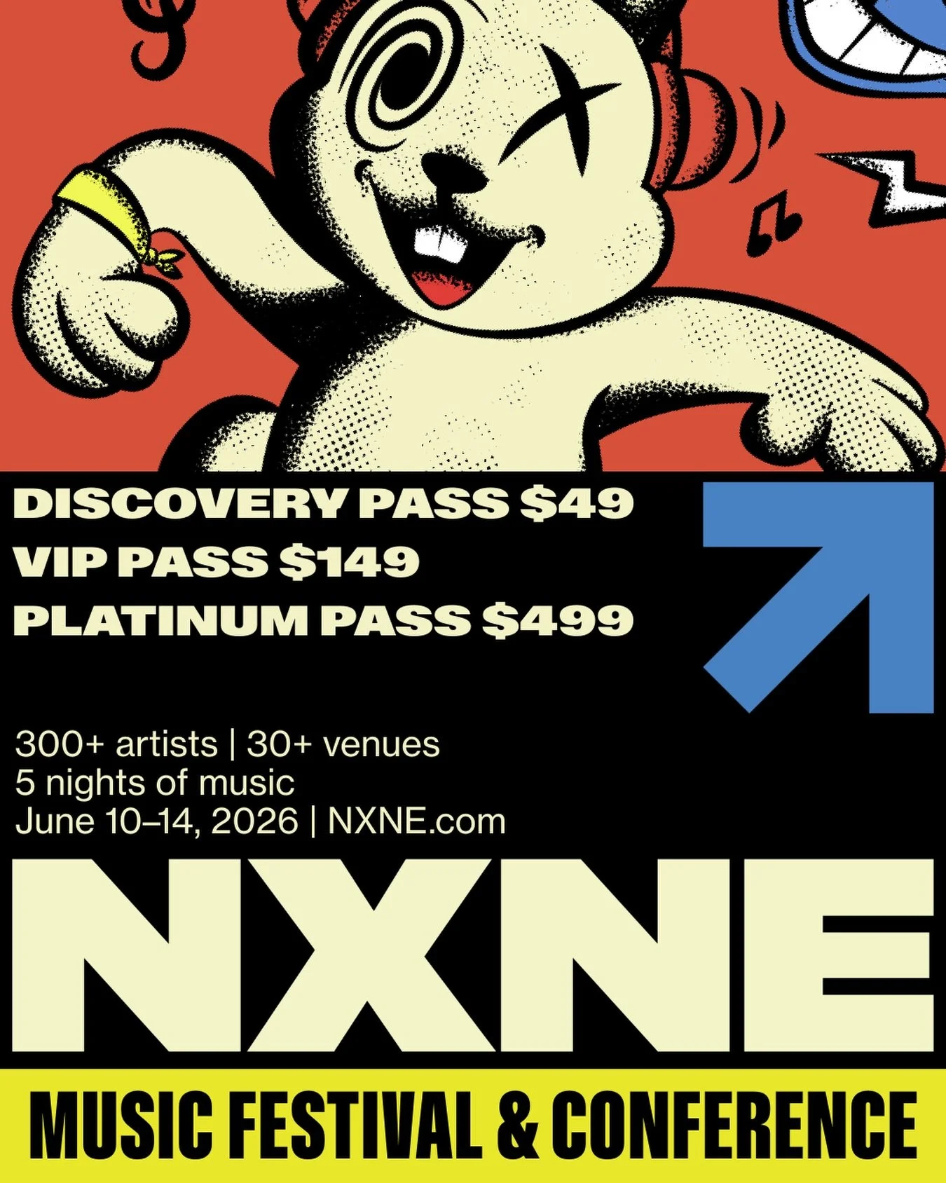 🚨 ALL NXNE PASSES NOW ON SALE 🚨

300+ artists. Inudstry networking. Exclusive parties and more.

The best music experience in Toronto lives here.

Get your passes now at nxne.com 🎟️

#NXNE2026