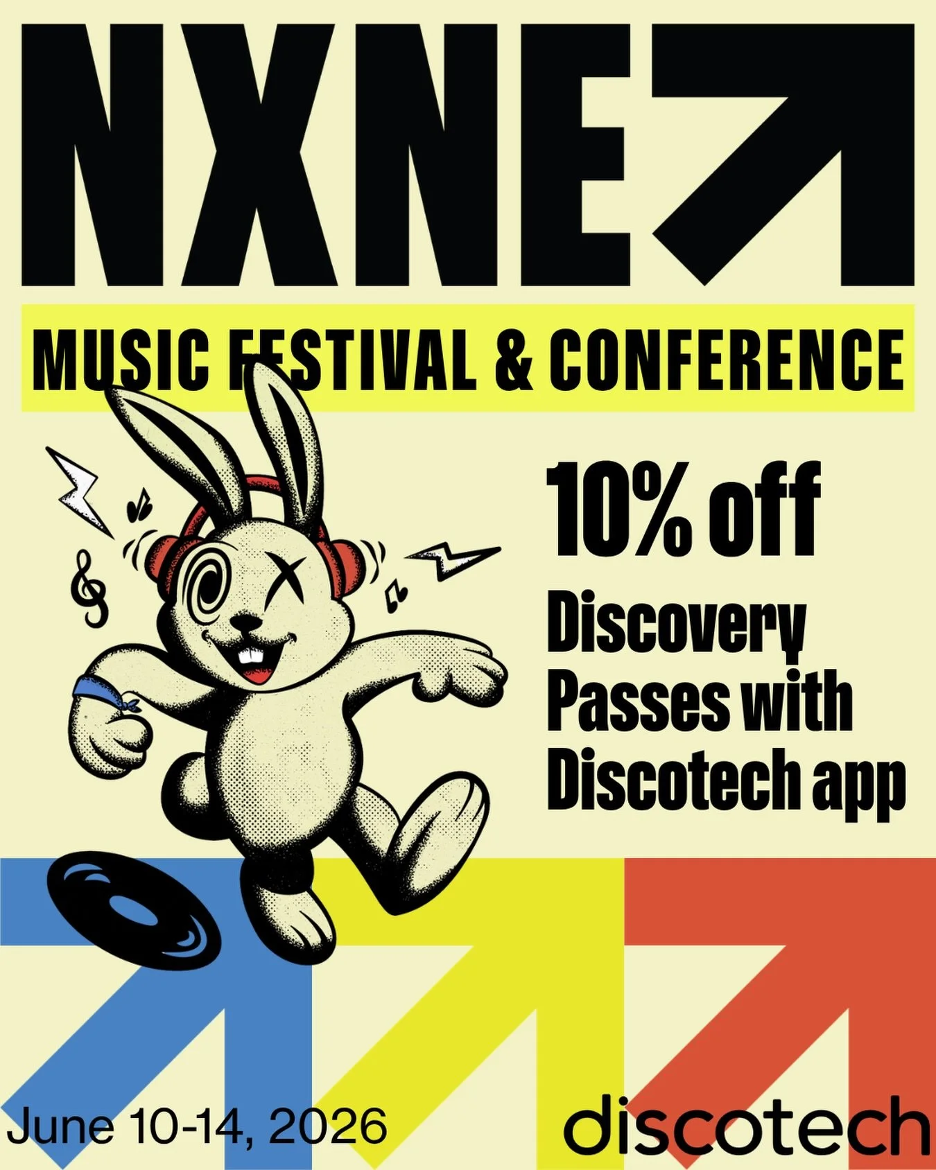 Exciting announcement &ndash; NXNE has officially partnered with @discotechapp to sell Discovery Passes at a discounted rate!

Download the Discotech app today and get 10% off Canada&rsquo;s best discovery music festival &ndash; 300+ artists. 30+ ven
