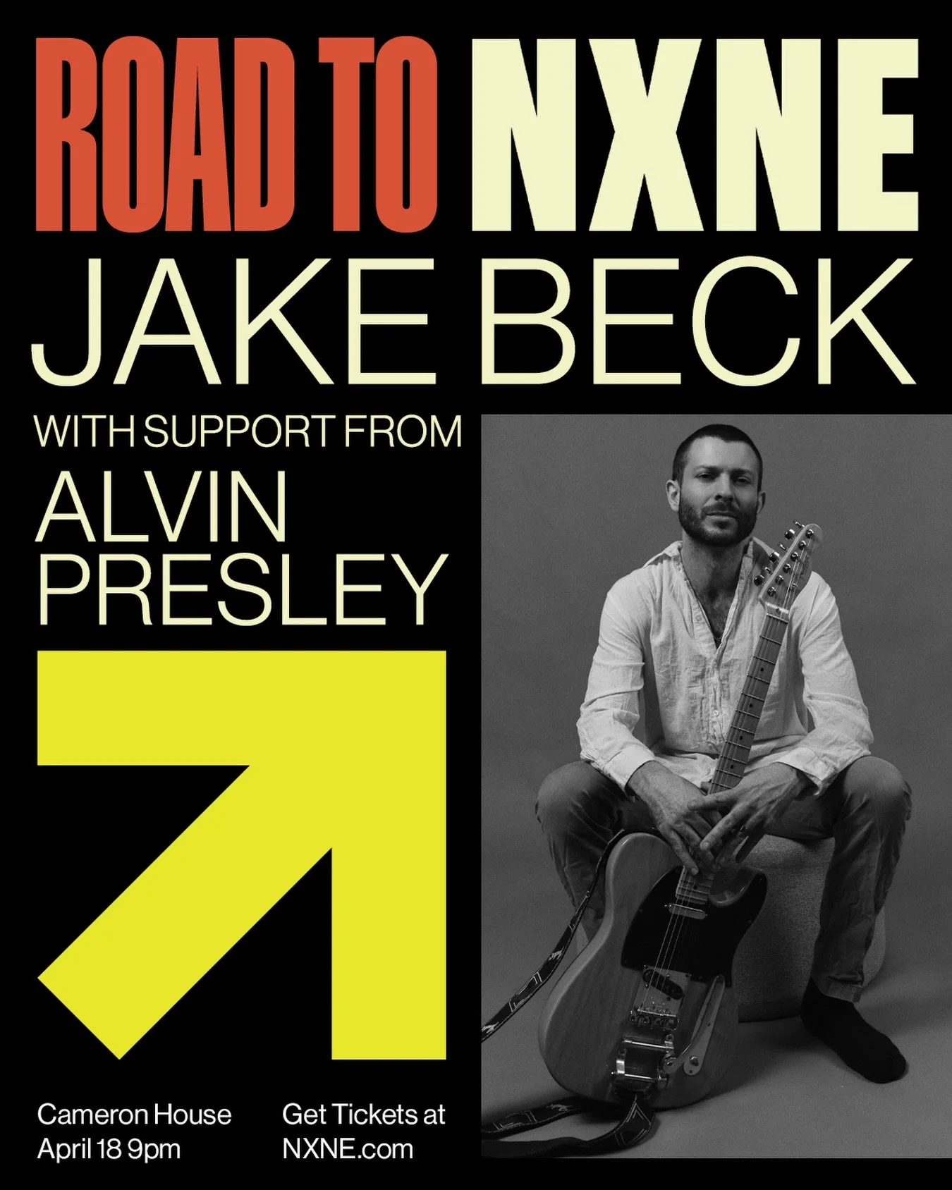 Can&rsquo;t wait until June for a NXNE show? Join us this Saturday at @the.cameronhouse for the Road to NXNE 👏

@jakebeckmusic will be performing with support from @alvinpresley - this is a show you won&rsquo;t want to miss!

Grab tickets now at the