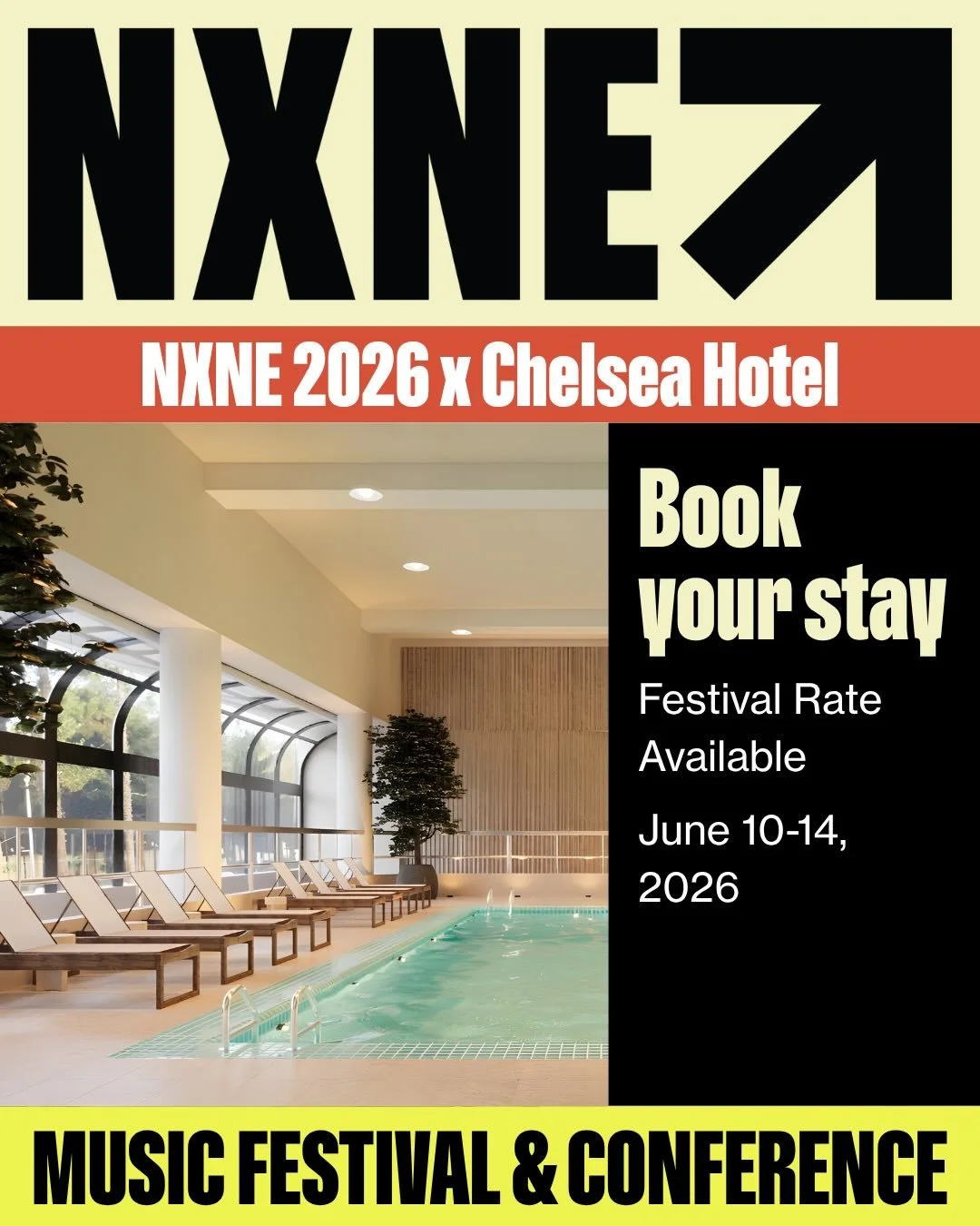 👉 Heading to NXNE 2026?

Stay where the city comes together.

@chelseahoteltoronto puts you minutes from Sankofa Square and College Station, so you never miss a moment.
Special festival rates available now!

Use code: NXN061026
Book by May 27, 2026 