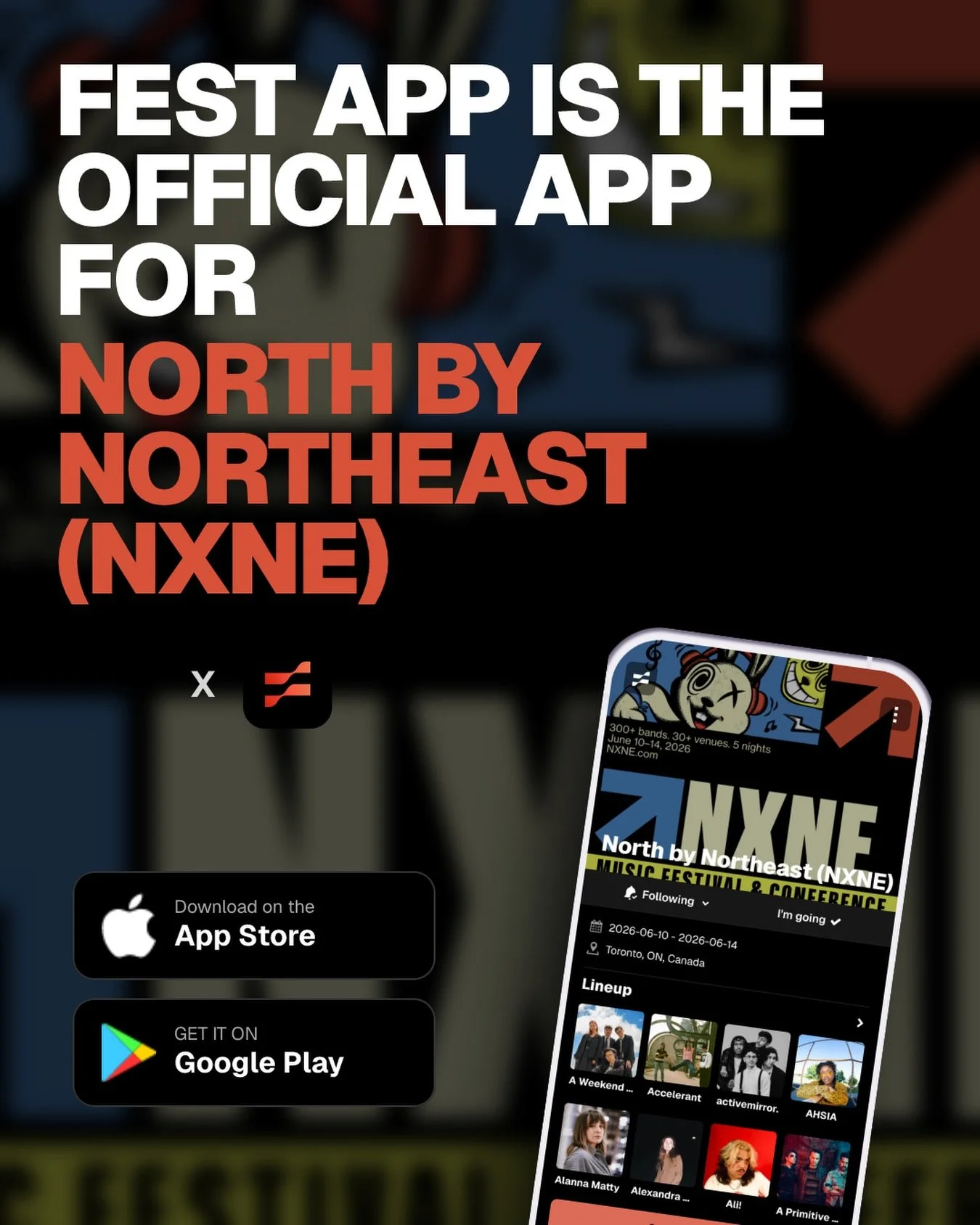 EXCITING NEWS &ndash; the NXNE FEST app is back for 2026!

Check out our full list of artists, browse the map of venues and hotels, and build your own customizable schedule &ndash; all in one place!

With five days of exciting events, you want to mak