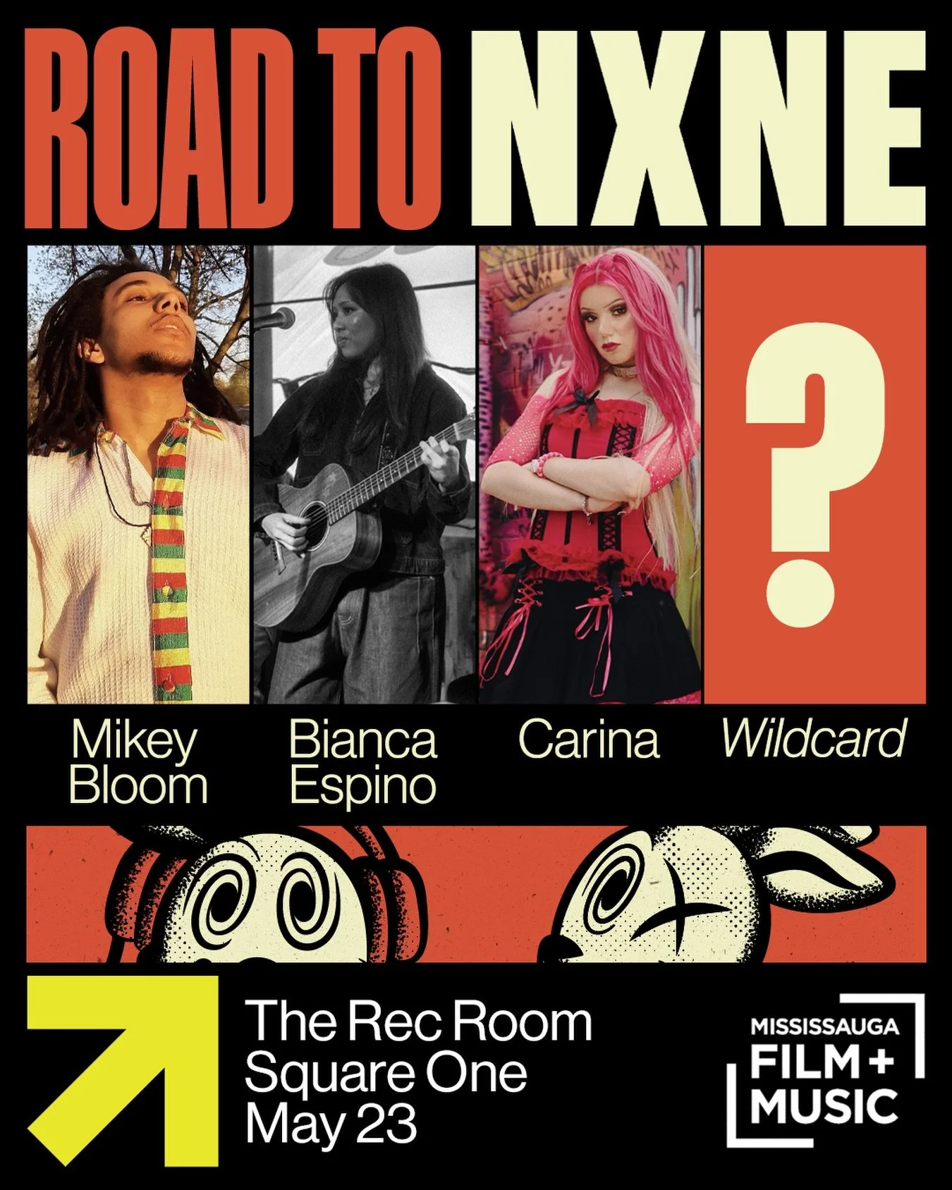🚨 JUST ANNOUNCED 🚨

Why wait until June? The road to NXNE starts NOW&hellip; and the stakes are HUGE 👀🔥

Join us May 23 at @therecroomca Square One for the Road to NXNE, in partnership with Mississauga Film + Music 🎶

Featuring rising talent:
@m
