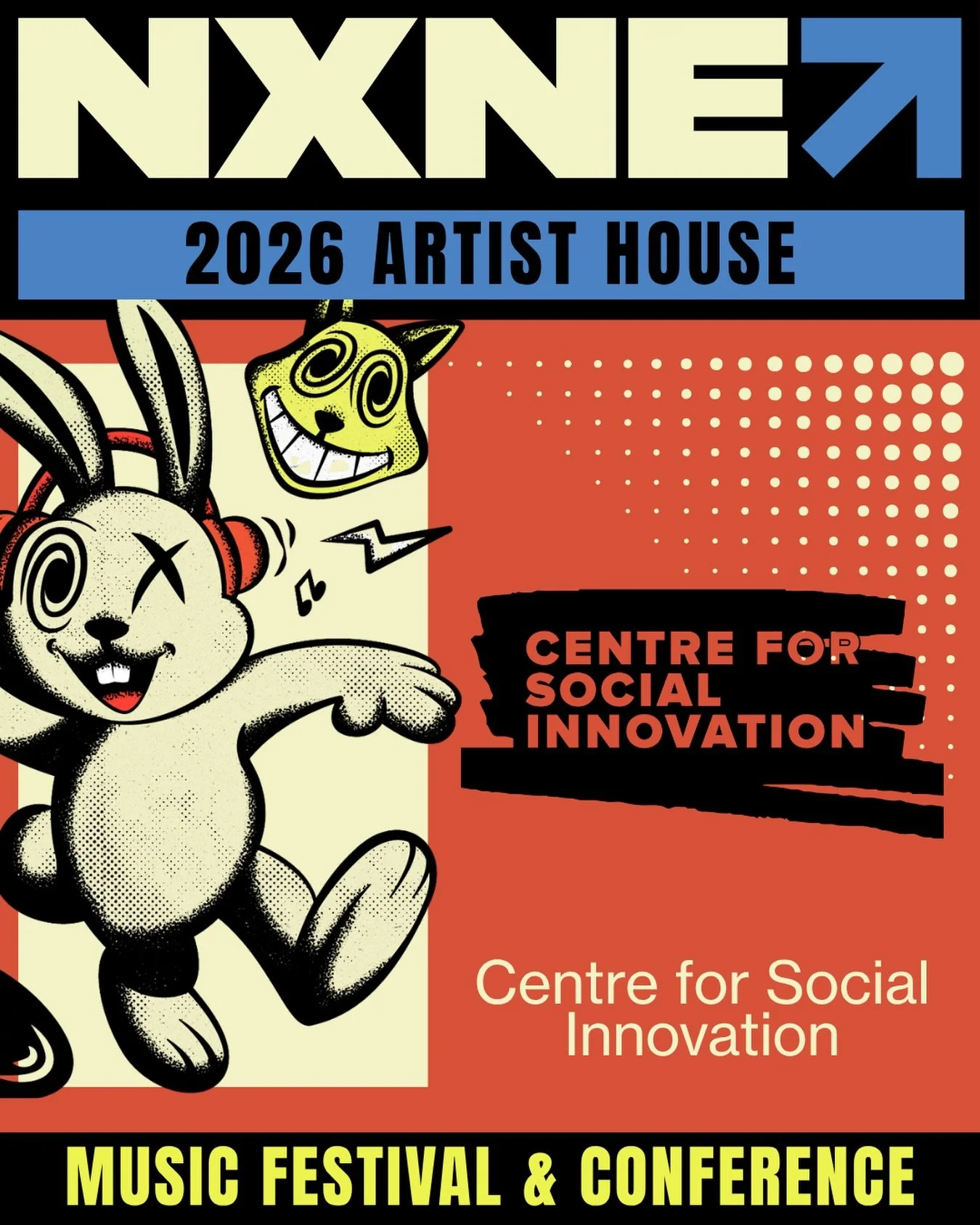 NXNE is proud to partner with the Centre for Social Innovation as our 2026 ARTIST HOUSE. The CSI aims to grow a community of social innovators to build a world that puts people and planet first.

From June 10&ndash;14, NXNE Artist House will be home 