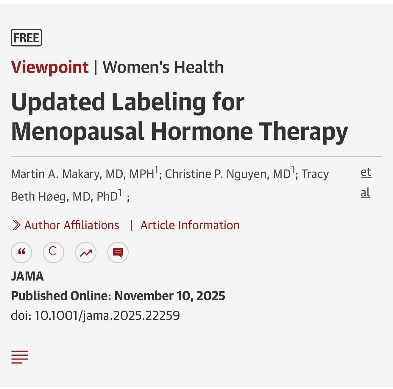 This is several decades overdue but still worth celebrating!🎉 

I have been prescribing HRT for women in perimenopause and menopause for over a decade and one of the things I most LOVE about this is hearing from my female patients that so many aspec