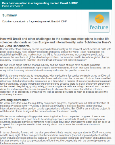 From Pharmiweb.com , April 27, 2017