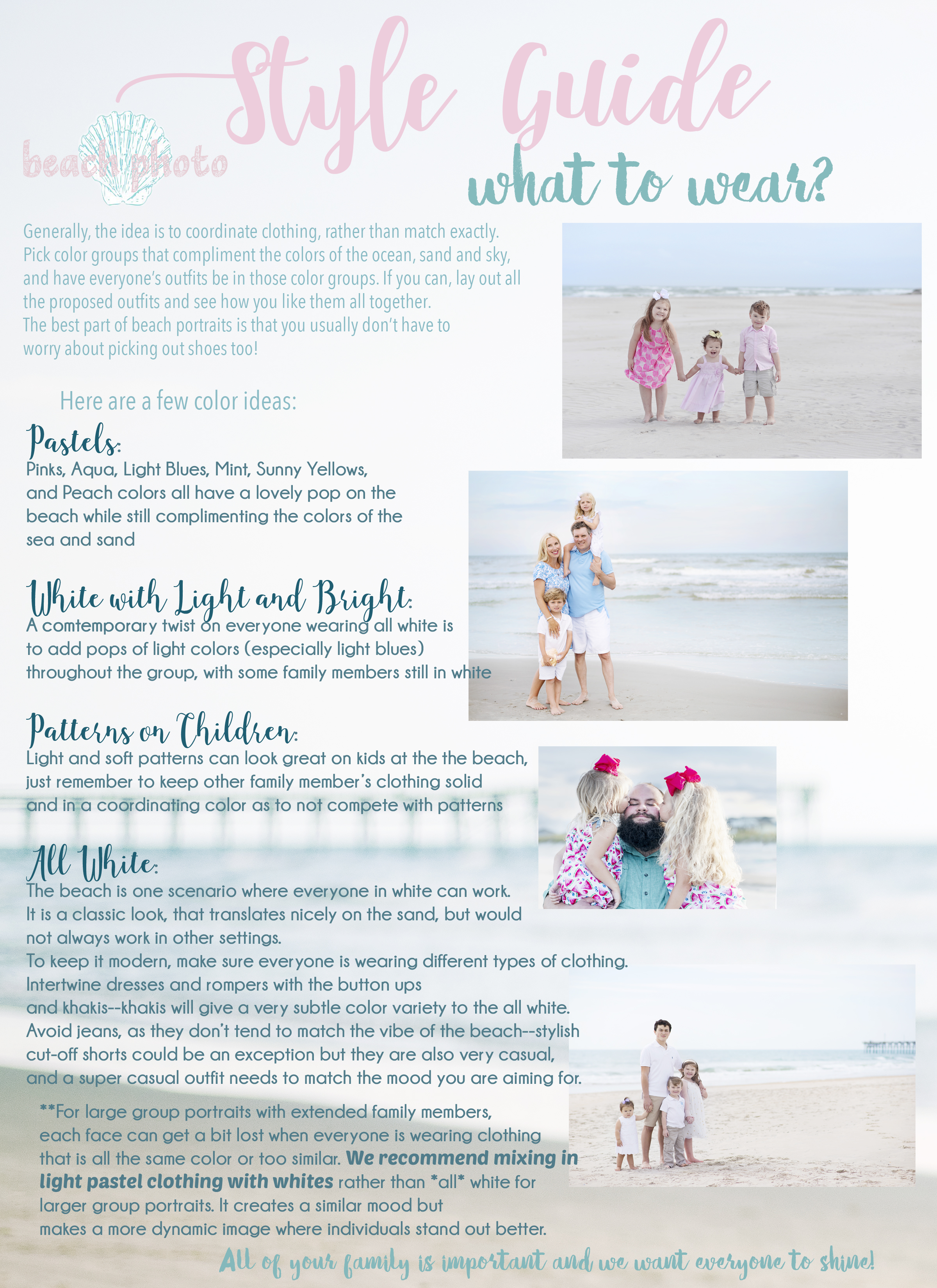 Beach Photo Style Guide 2