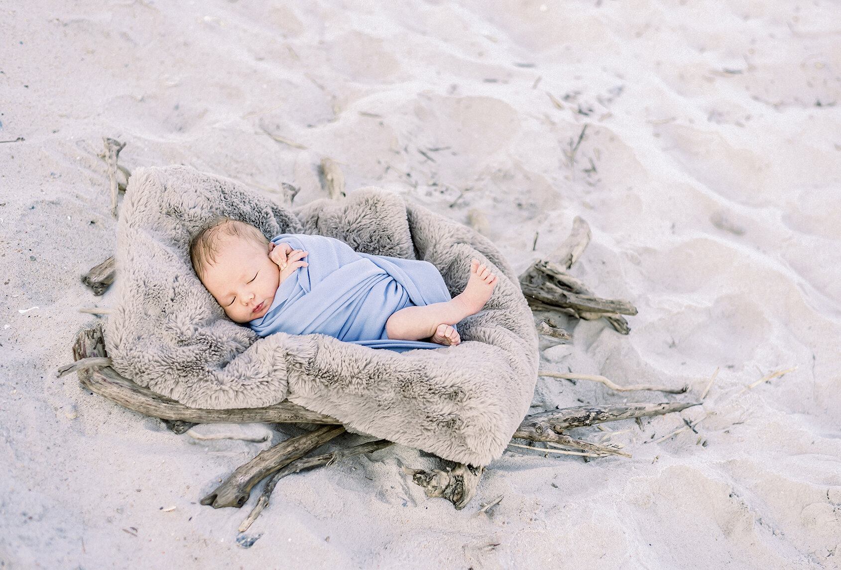 Baby Wyatt at Topsail Beach