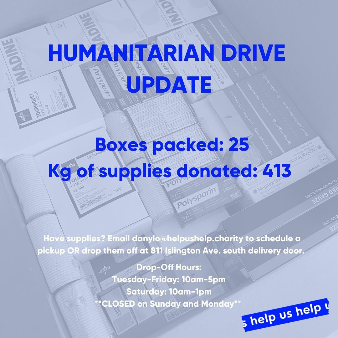 With week one of our Medical Supply Drive Phase 2 complete, we would like to share a bit of our progress! In total, we have packed 25 boxes weighing 413.29 kg. We want to thank everyone who has donated these much-needed supplies for the victims of th