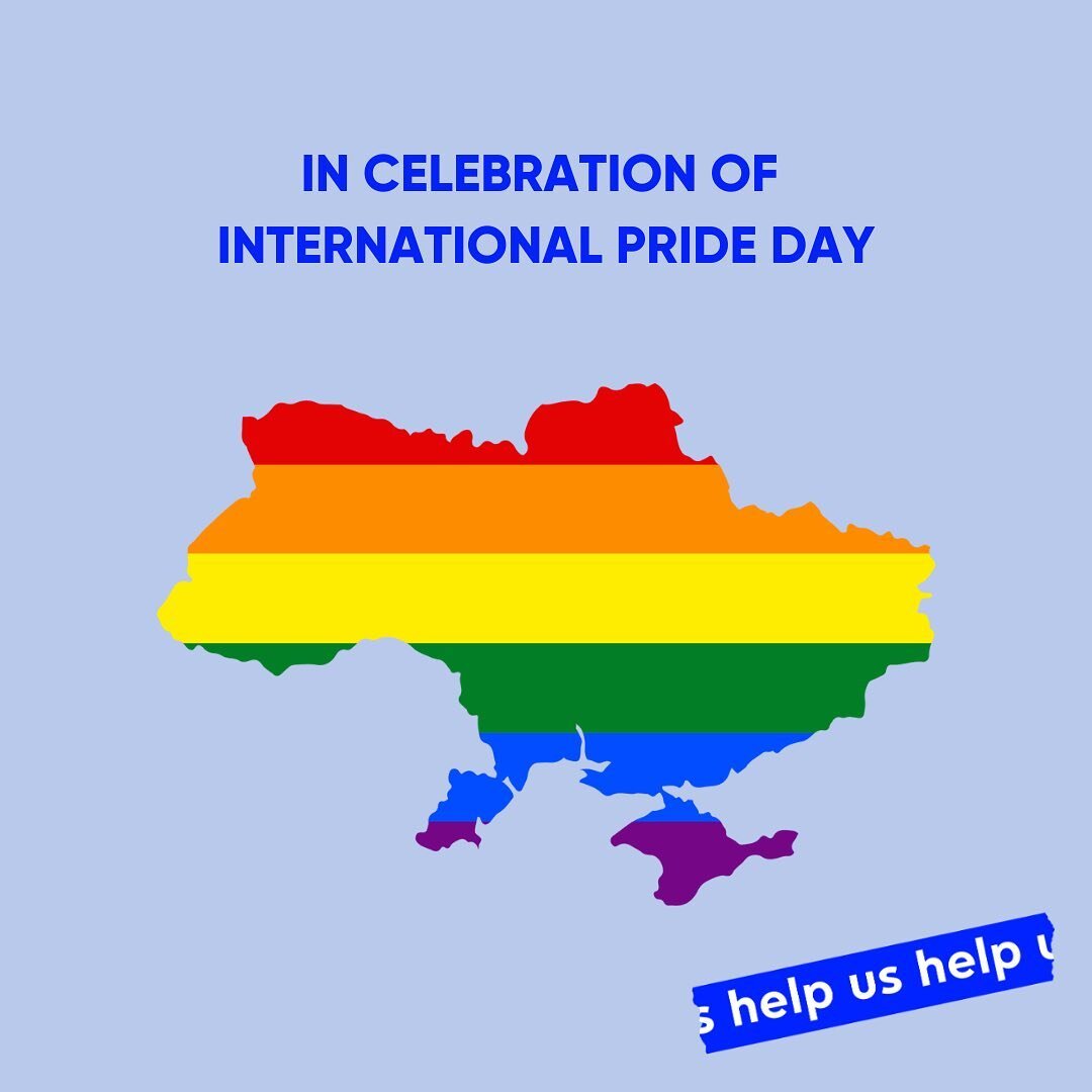 In honour of International Pride Day, Help Us Help is taking a moment to recognize the Ukrainian LGBTQ+ community. We stand behind those bravely risking their lives for both Ukraine, and their right to love freely.

Help Us Help believes that there i