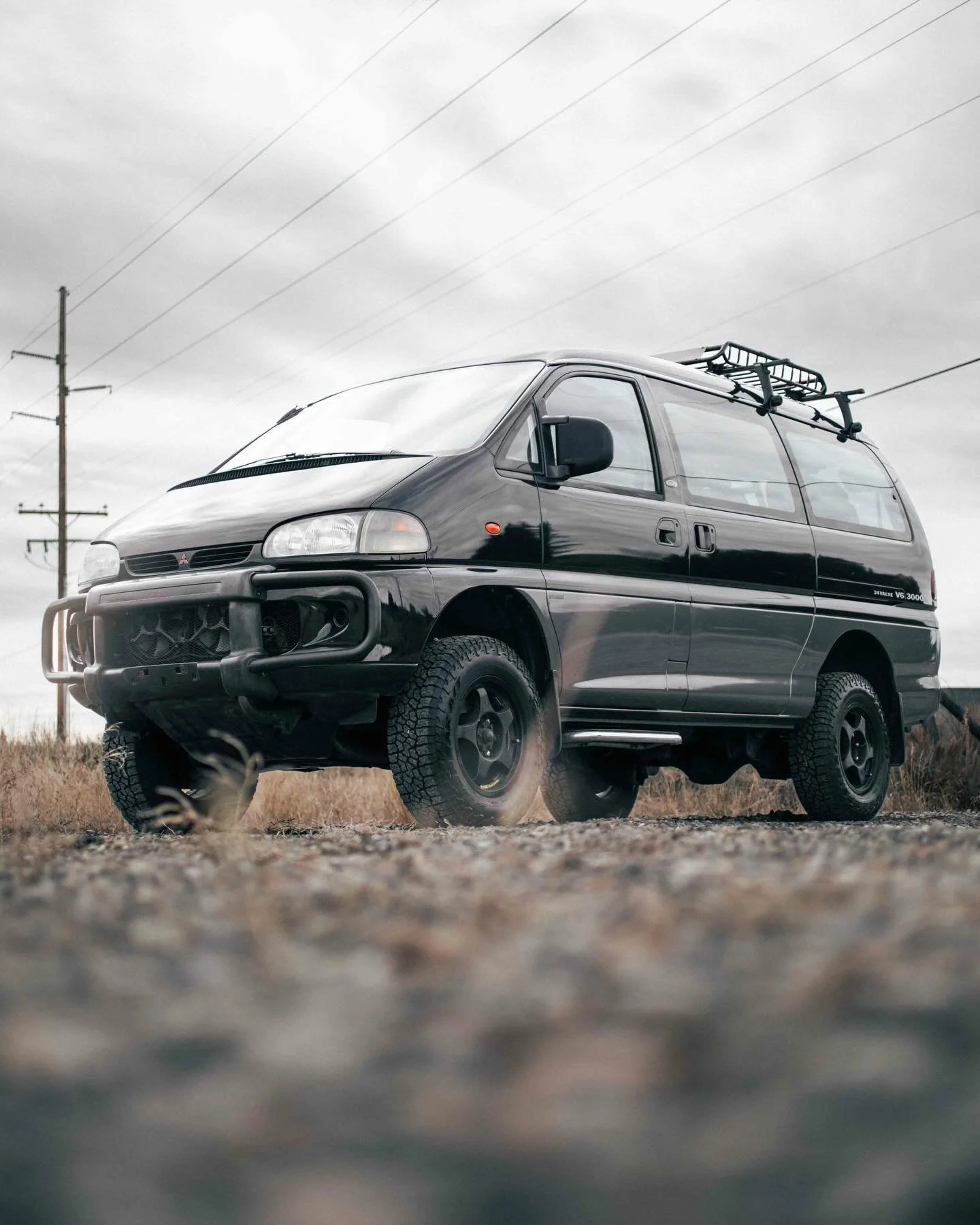 Phantom ⚫️ &mdash; our Mitsubishi Delica Space Gear Long Wheelbase just found its new home.

When Phantom first rolled into the shop it had the classic Delica stance&hellip; capable, but we knew it deserved a little more presence. So we installed a 2
