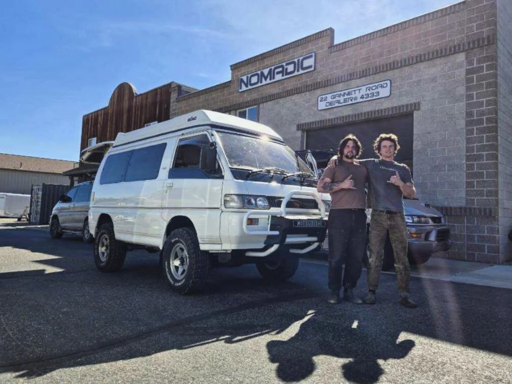 The Starck boys came in and snagged Moa last week! They are taking a three week road trip back to NC; searching out what&rsquo;s left of the spring skiing and enjoying the ski towns of the west. 

Moa was one of the best factory camper conversion Del