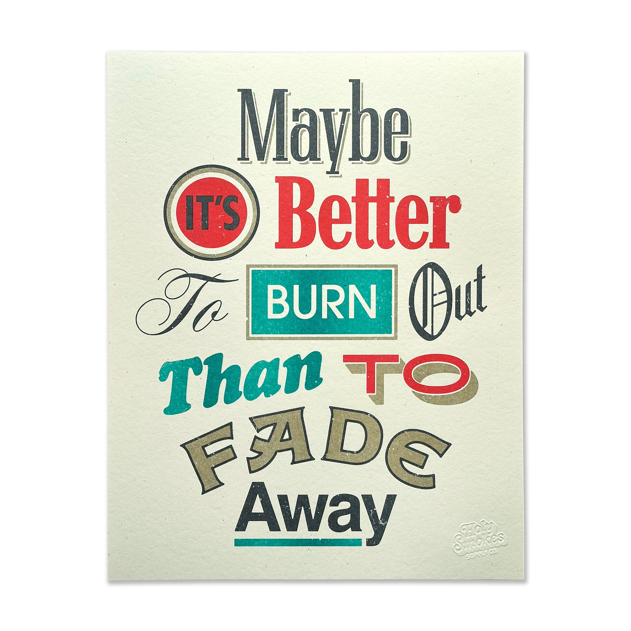 Burn Out Print