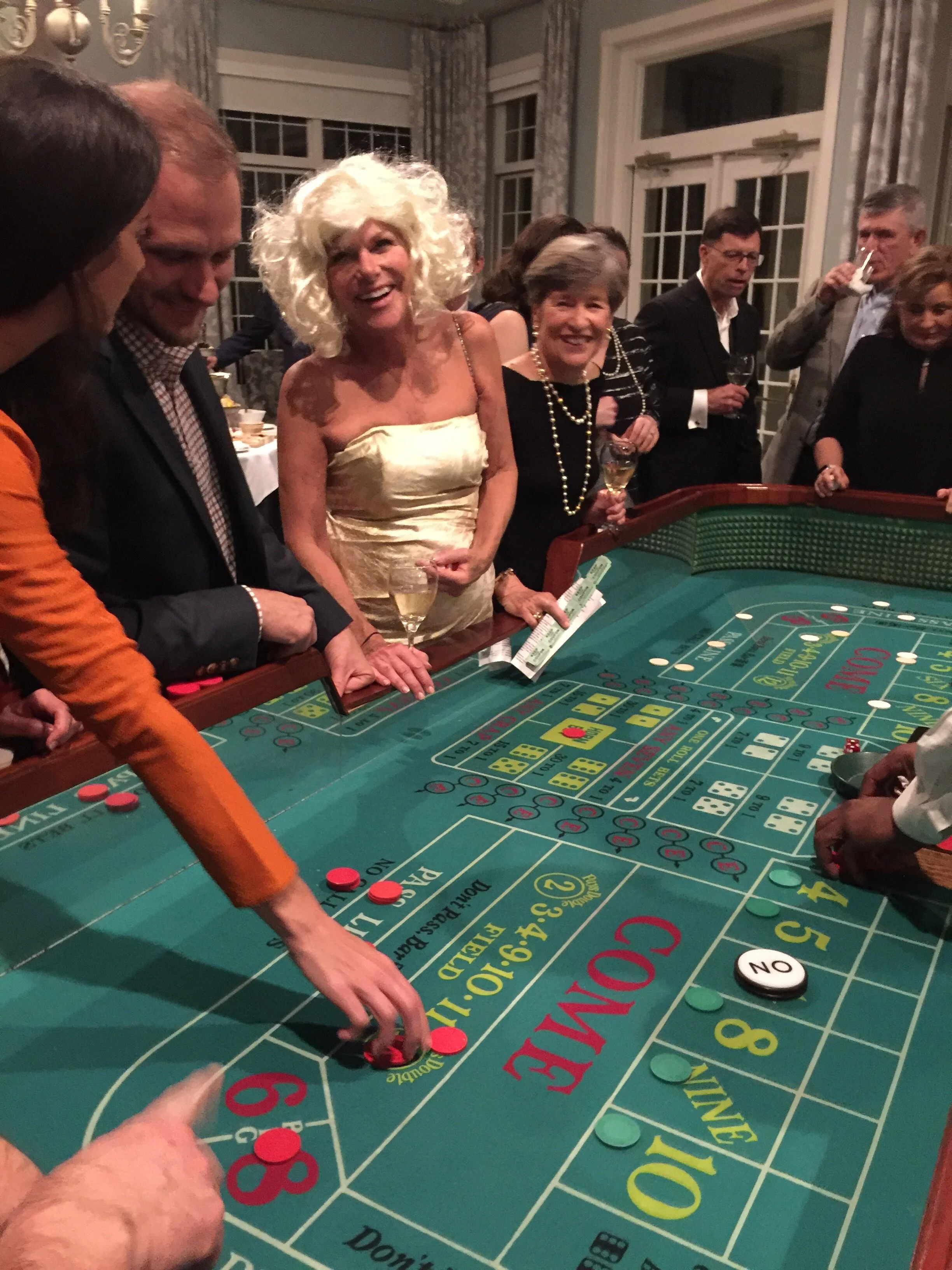 A fun group at Craps Table