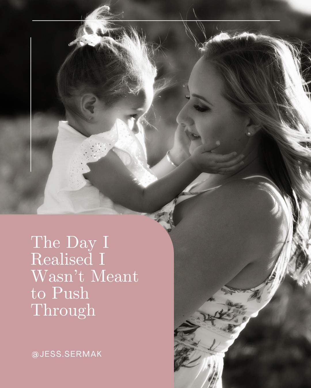 The Day I Realised I Wasn’t Meant to Push Through