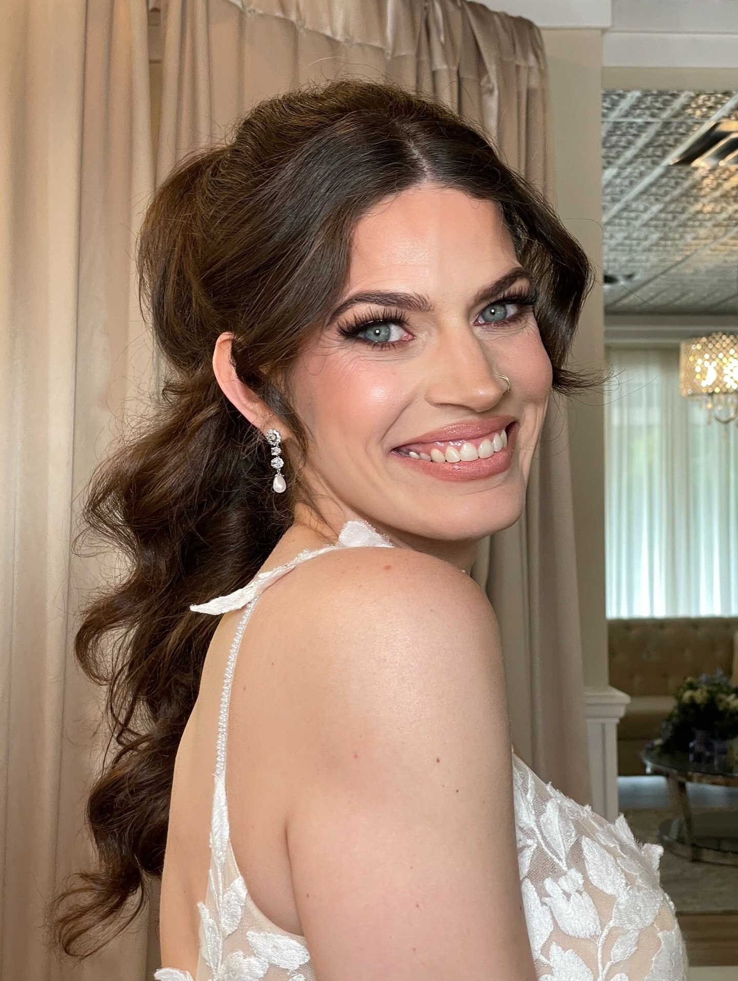 Forever looks good on you, Kelsey 💕 Soft glam, big smiles, and even bigger love.

The Beautiful Bride @kelsey.n.salmon 
Hair by Tanya @tntbeautybasics 

&bull;
&bull;
&bull;
 #BridalBeauty #2025Brides #BridalMakeup2025 #WeddingGlam #BridalMakeup #Va