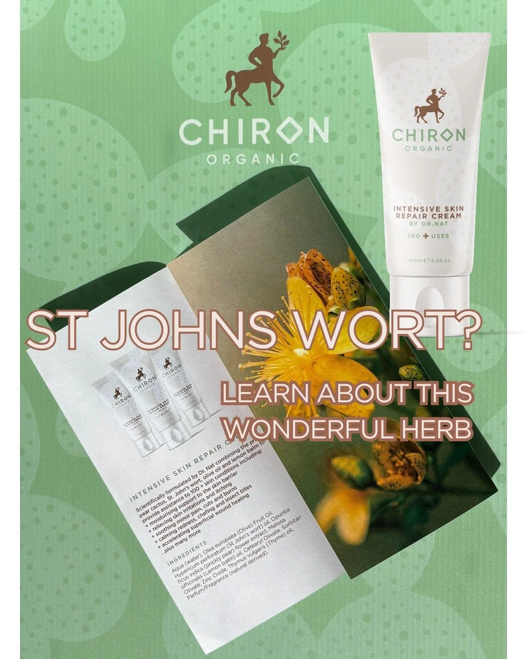 Why St. John&rsquo;s Wort?
This golden herb has been used for centuries to calm, soothe, and heal &mdash; and it&rsquo;s one of the hero ingredients in our Intensive Skin Repair Cream.

Rich in anti-inflammatory and antioxidant compounds, St. John&rs