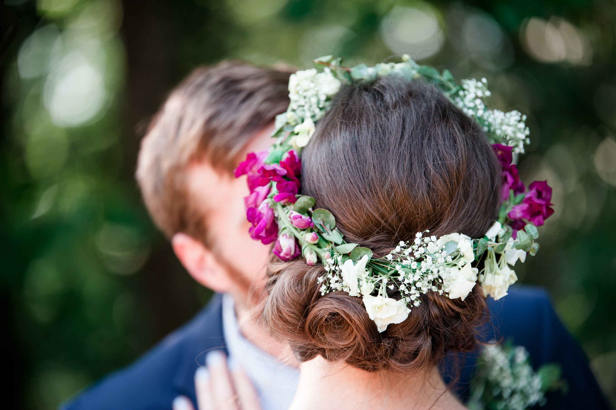 Bridal Flower Crown | Kimberly Cauble Photography