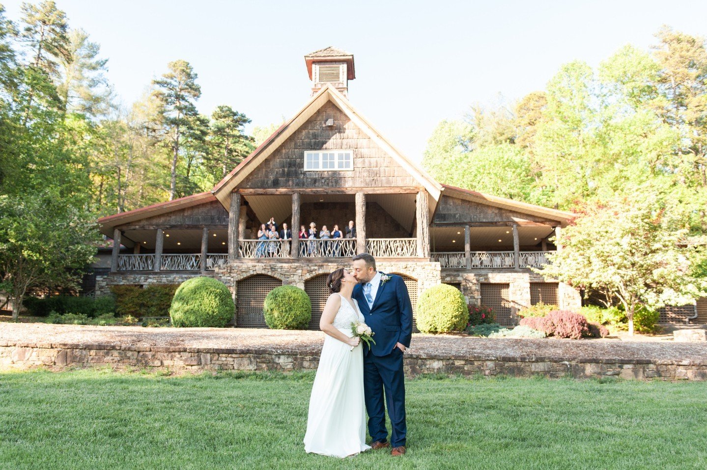 Happy 1st Anniversary!  I can't believe it's been a year since you said your I do's on the front porch of the dining hall at Camp Greystone...what a sweet wedding it was, and such a special place for everyone involved!  May your future together be as