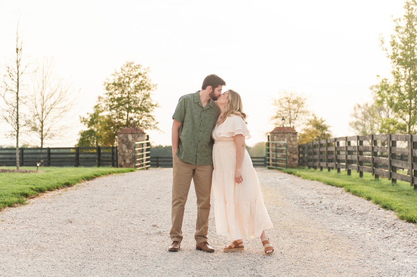 I got to take Tori &amp; Carter's engagement photos at one of my favorite local venues last month...what a beautiful evening!  Giggles and grins and a gorgeous sunset made for a perfect evening.  If you're looking for a wedding venue or just a spot f
