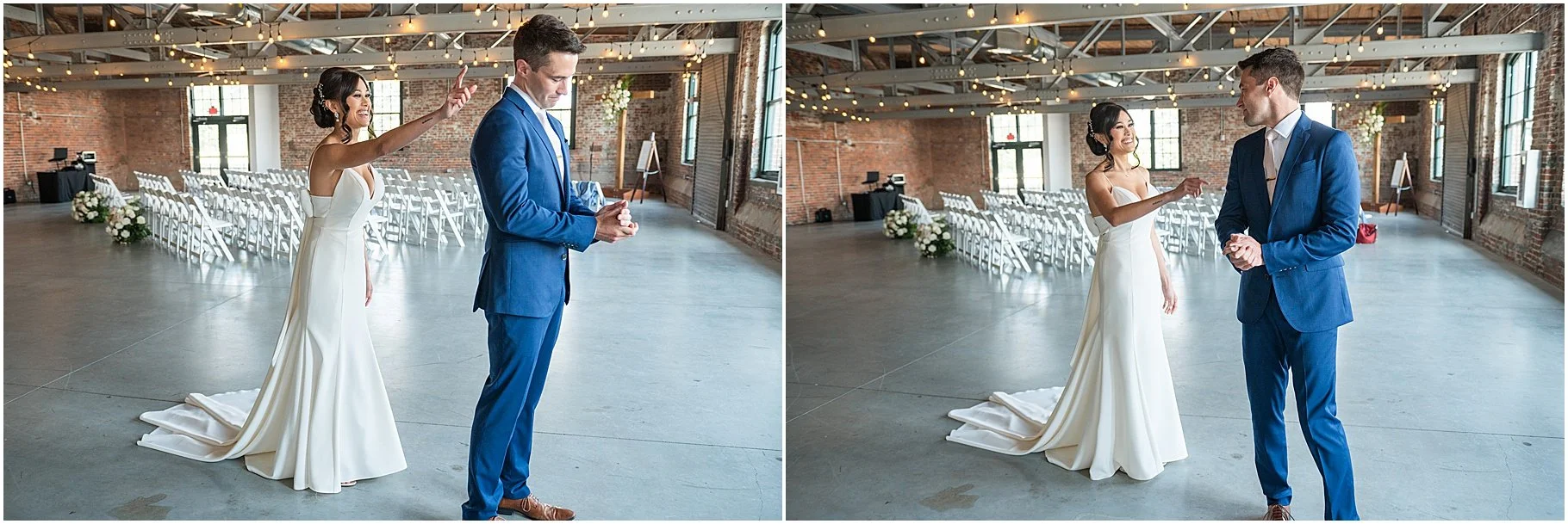 Gastonia Wedding Photographer | Loray Mill First Look