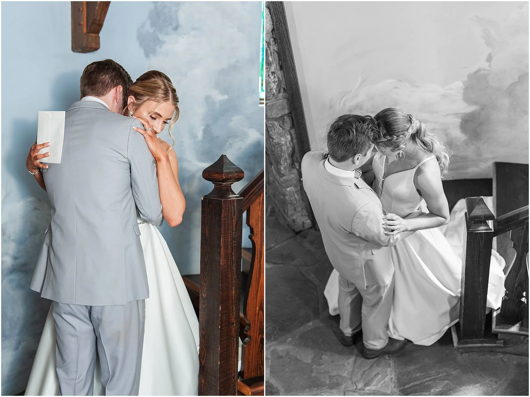 NC Wedding Photographer | Castle Ladyhawke Stairwell