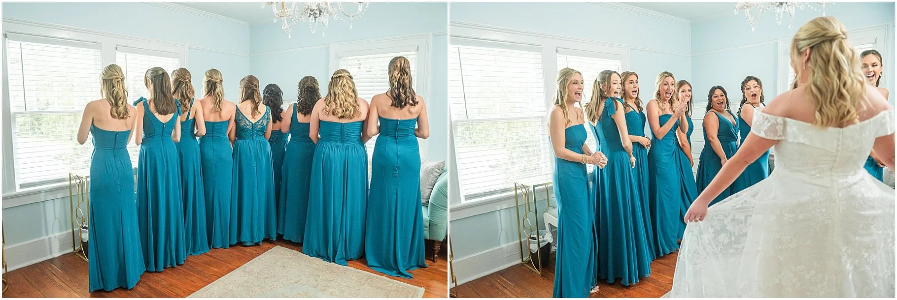 Wingate Place | First Look with Bridesmaids