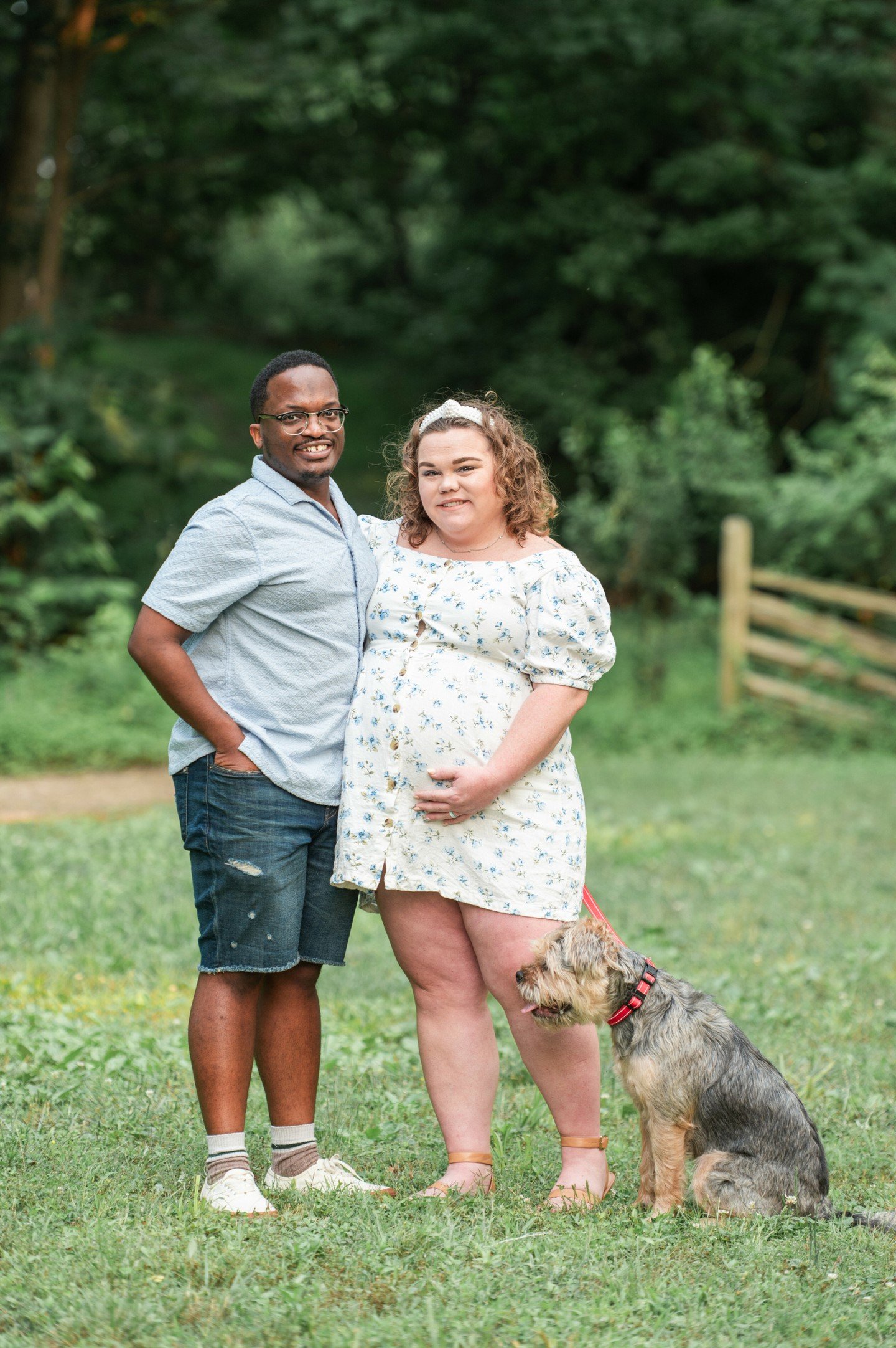 Being able to document important milestones for my clients over the years is one of the most special things I get to do...When Catie and Kishon asked me to take some maternity photos for them, of course I said yes!  Their sweet doggie Benji joined th