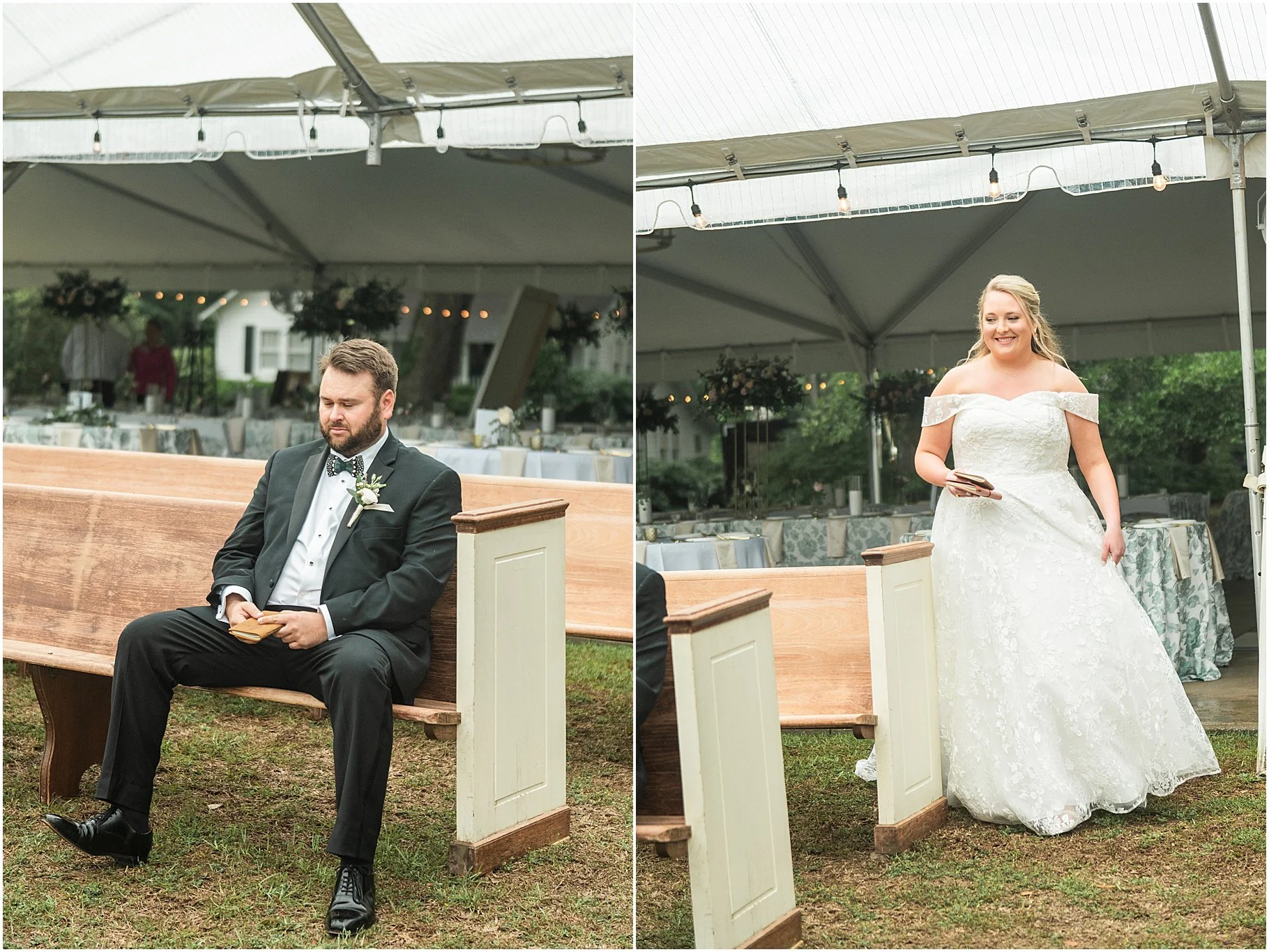 Charleston Wedding Photographer | First Touch with Bride and Groom