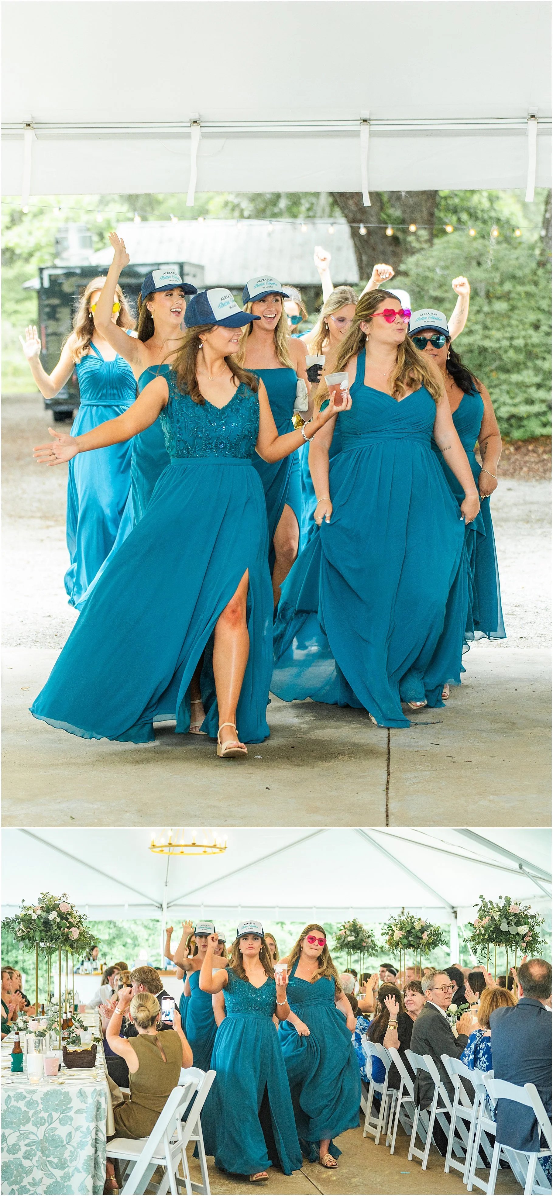 Bridal Party Entrance | SC Wedding Photographer