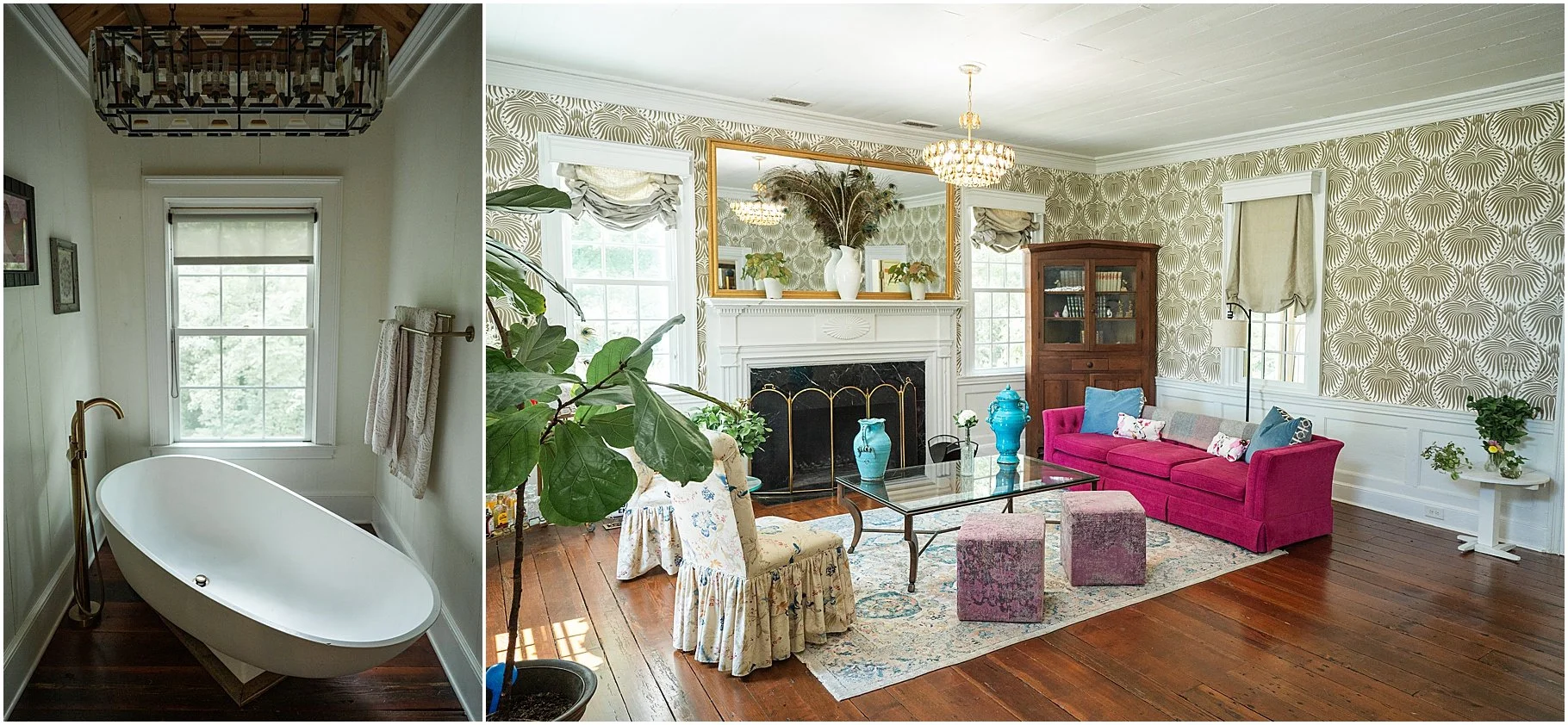 Historic Robertson Homestead Interior | Rock Hill Wedding Venue