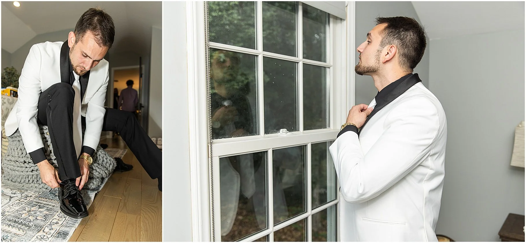 Groom Getting Ready | Rock Hill Wedding Venue