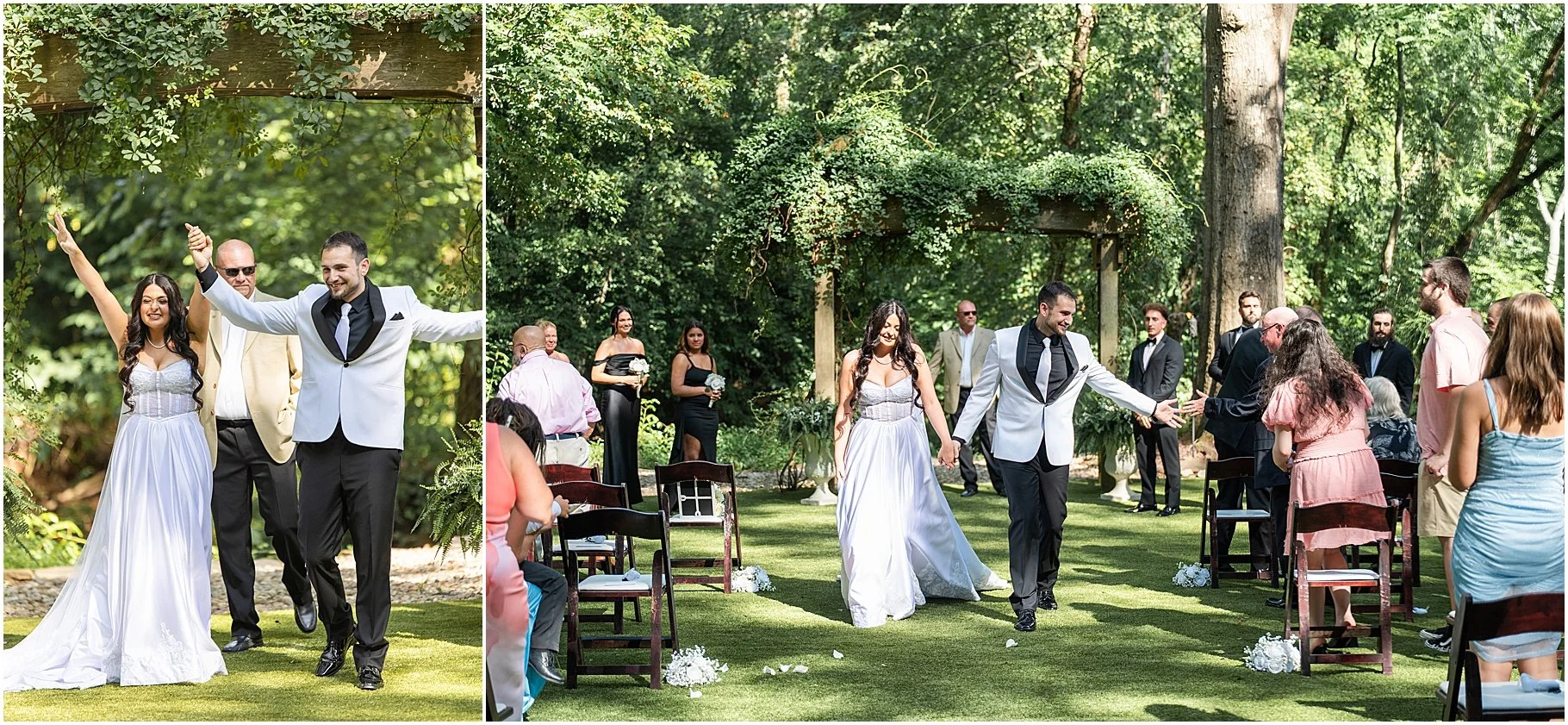 Romantic Robertson Homestead Wedding | Bride and Groom Exit