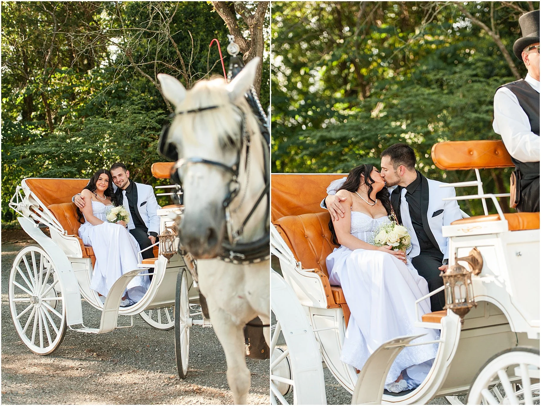 Romantic Rock Hill Wedding | Southern Breezes Carriages