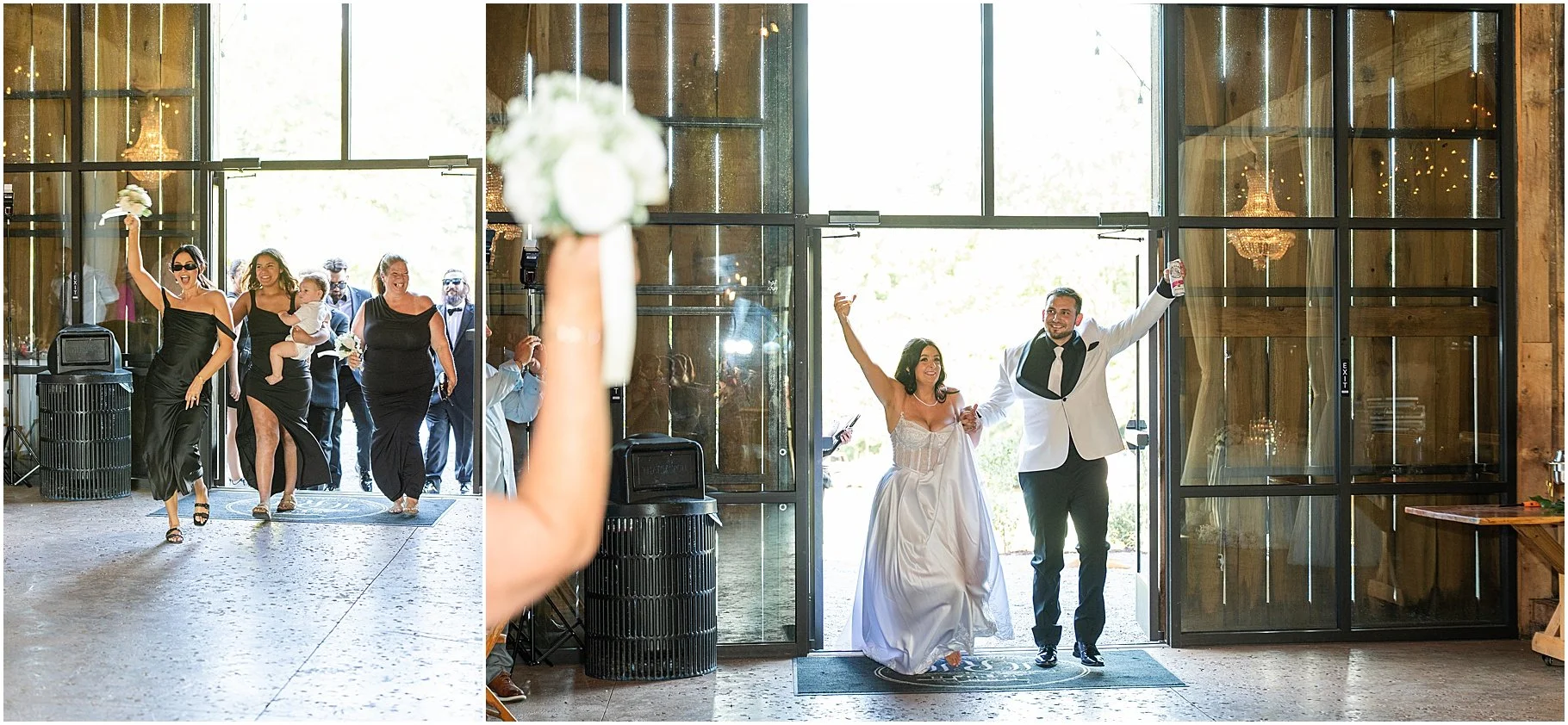 Tipsy Goat Barn Reception Entrance | Rock Hill Wedding Venue