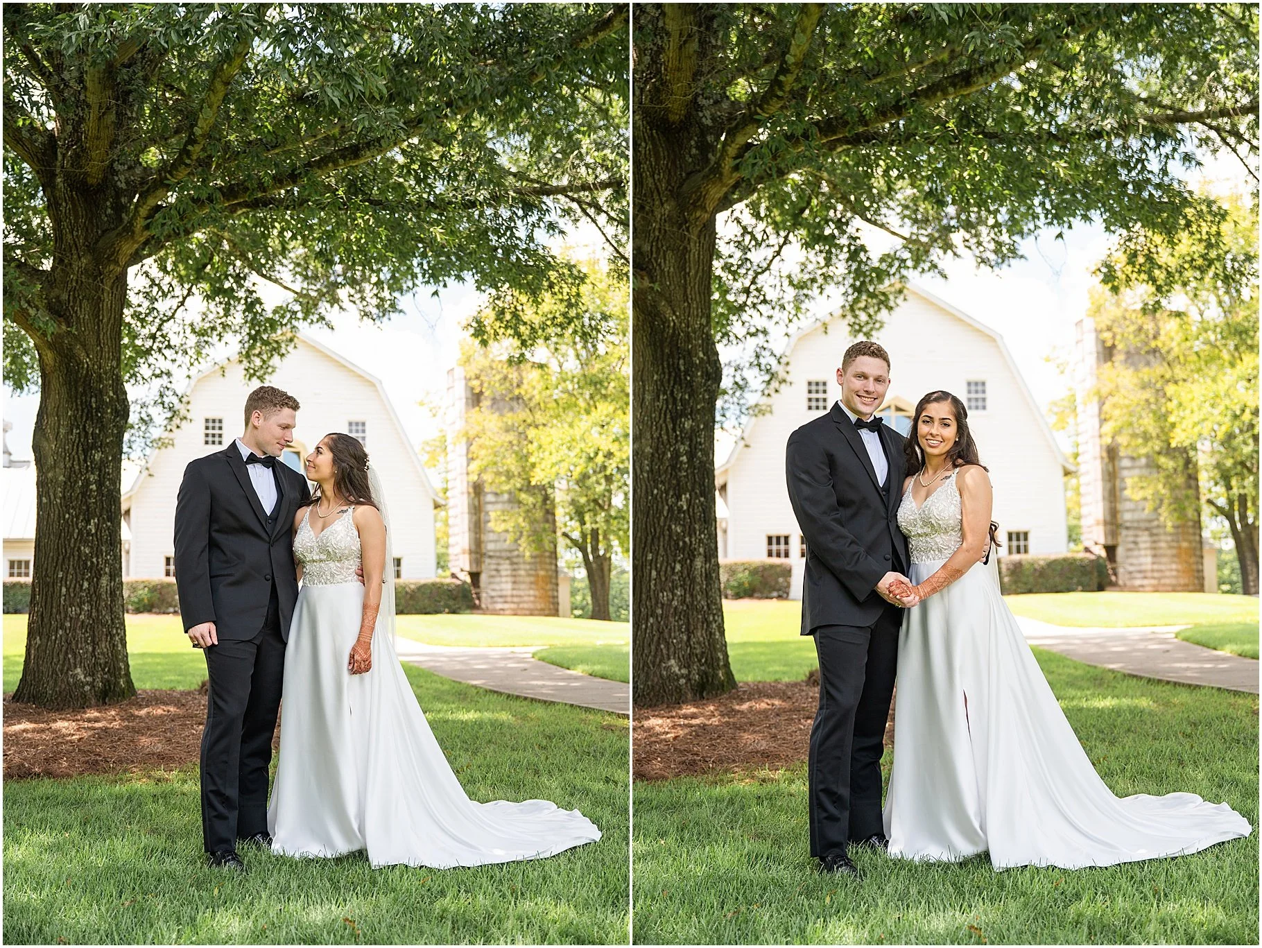 Wedding Portrait | Dairy Barn at Anne Springs Close Greenway