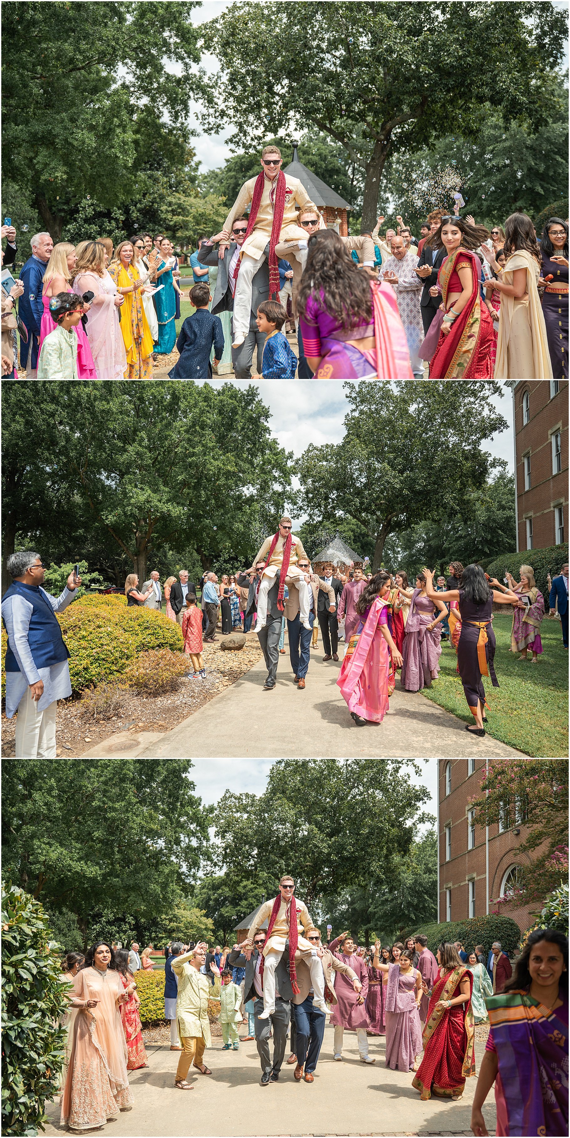 Indian Wedding Groom Entrance | Rock Hill Wedding Photographer