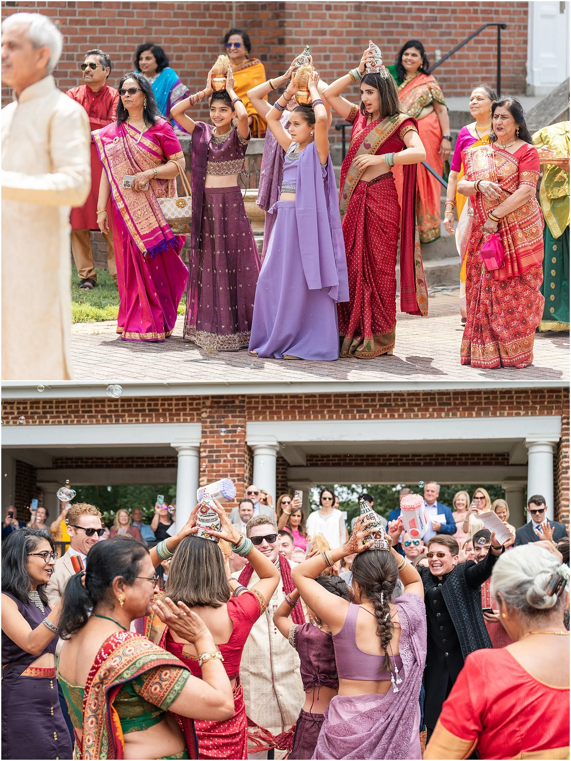 Indian Wedding Bridal Party | Indian Wedding Welcoming Groom