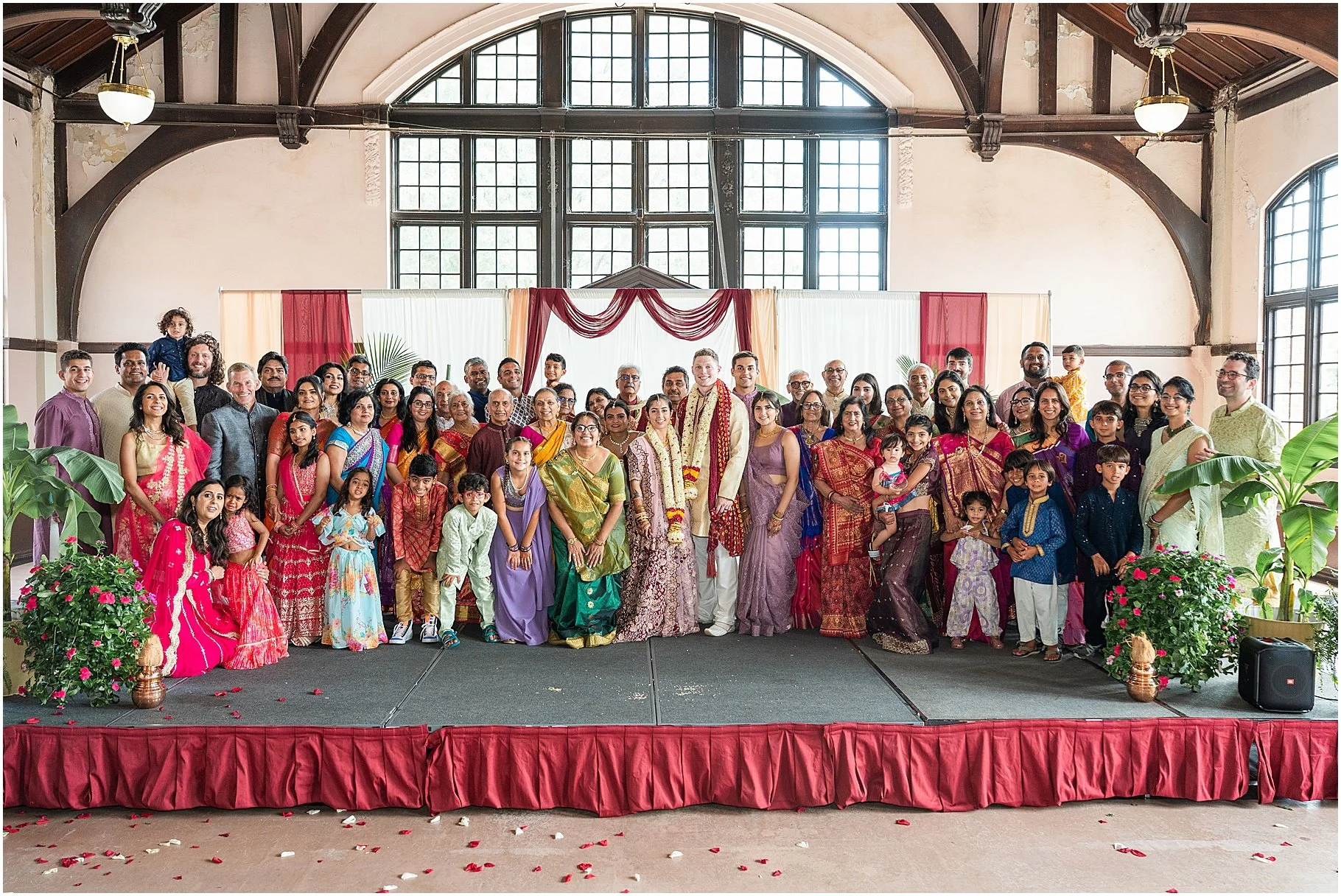 Indian Wedding Family Photograph | McBryde Hall, Winthrop University