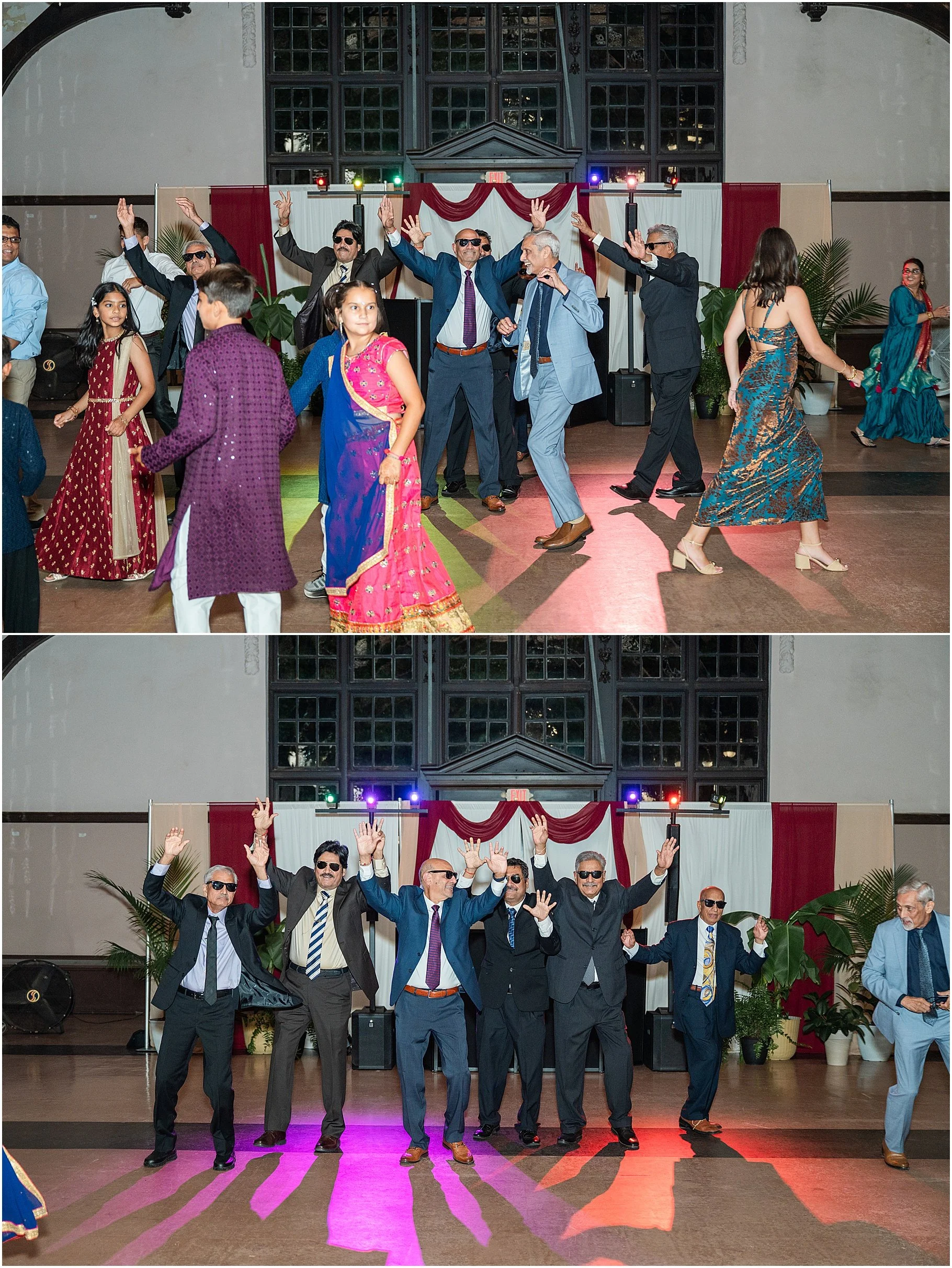 Indian Wedding Reception Dancing | Rock Hill Wedding Photographer