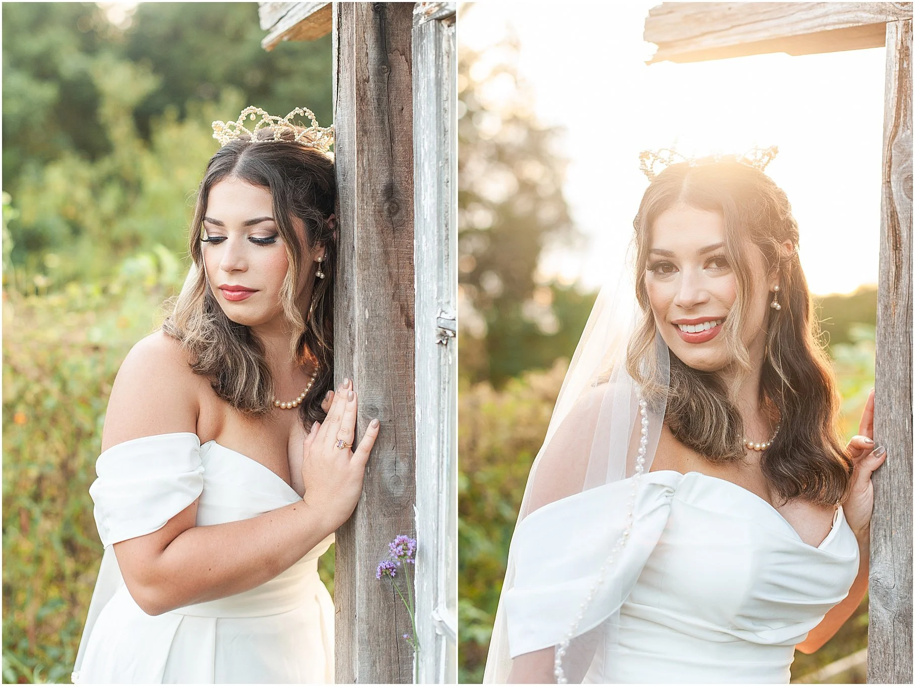 Indigo Iris Farm | Sunset Bridal Portrait Session