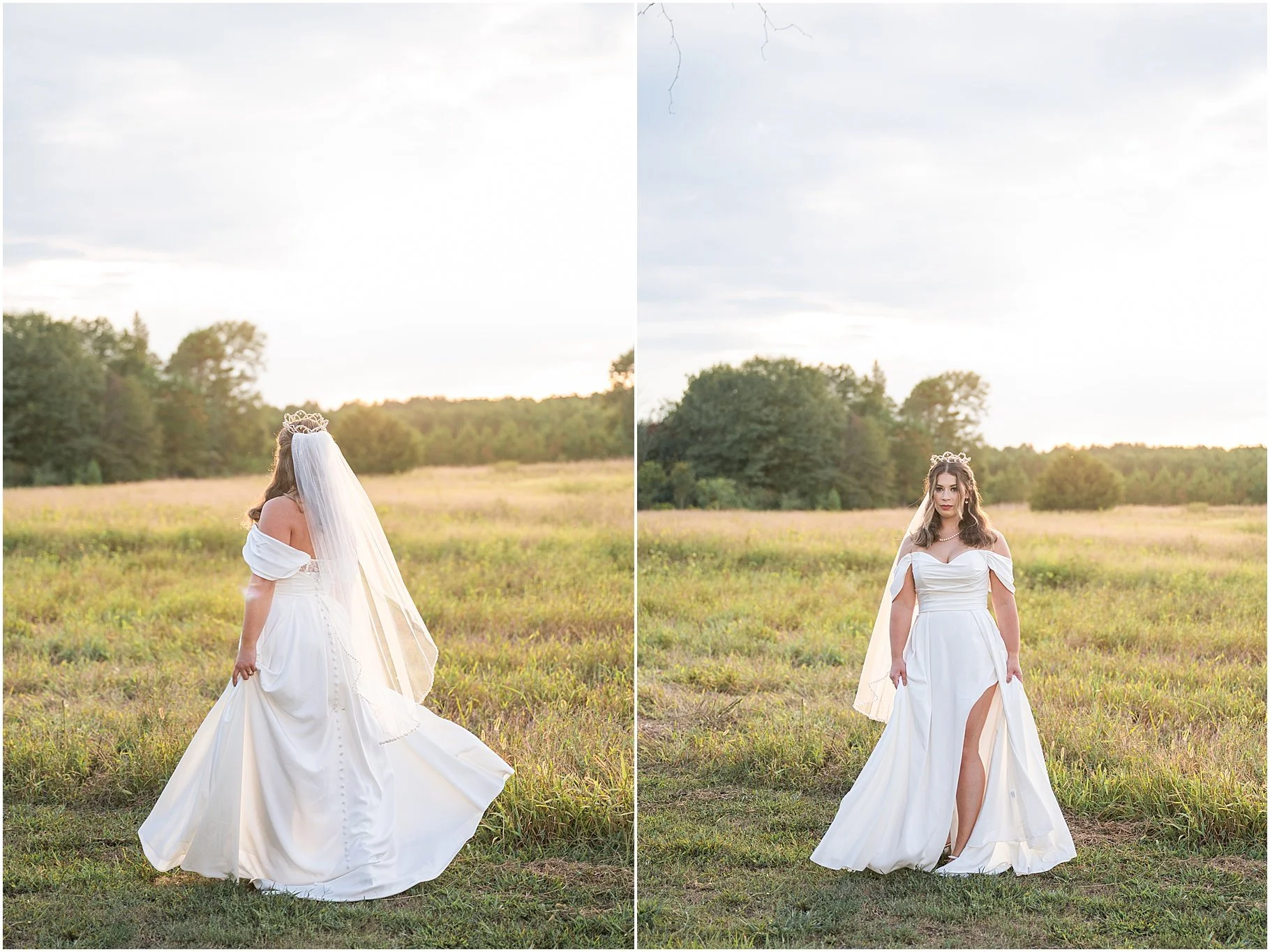 Indigo Iris Farm | Sunset Bridal Portrait Session