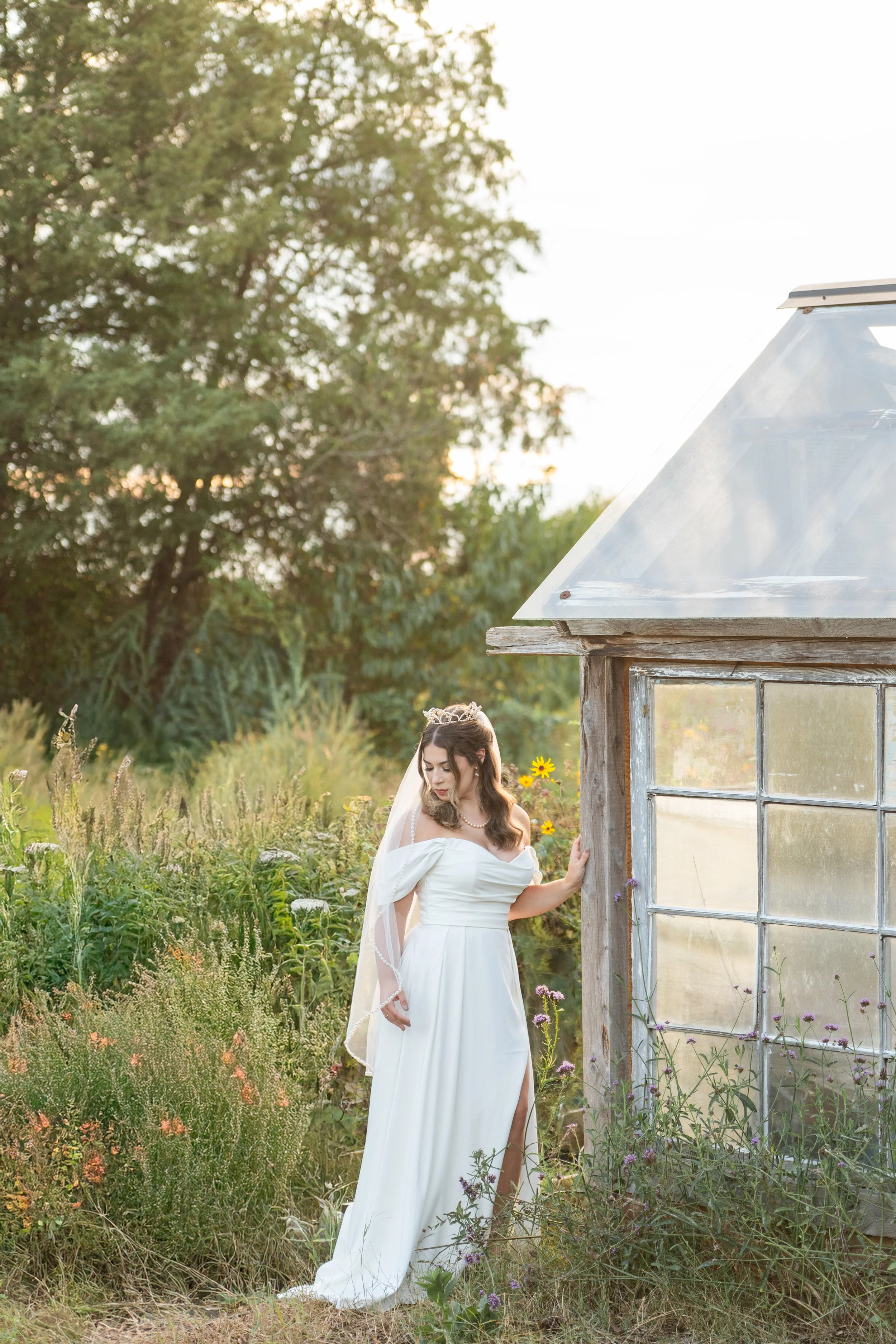 Angela's Flower Farm Bridal Session | Indigo Iris Farm, Clover SC