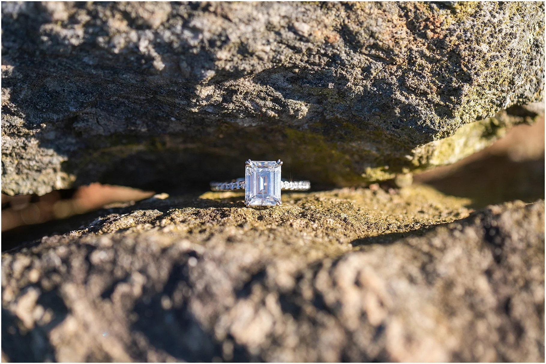 Sassafras Mountain Engagement Session | Ring Shot