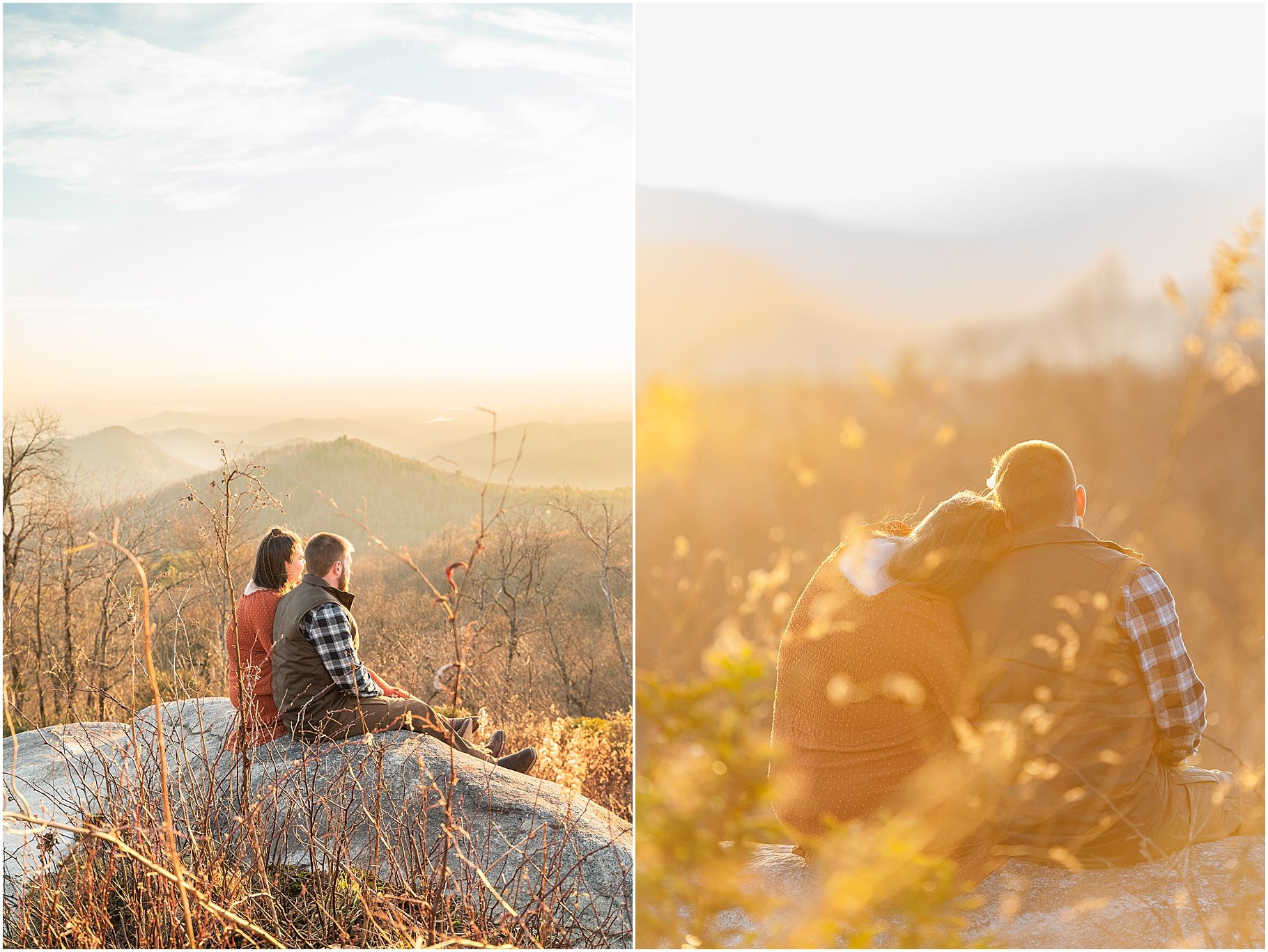 Romantic Mountaintop Engagement Photos | Sassafras Mountain