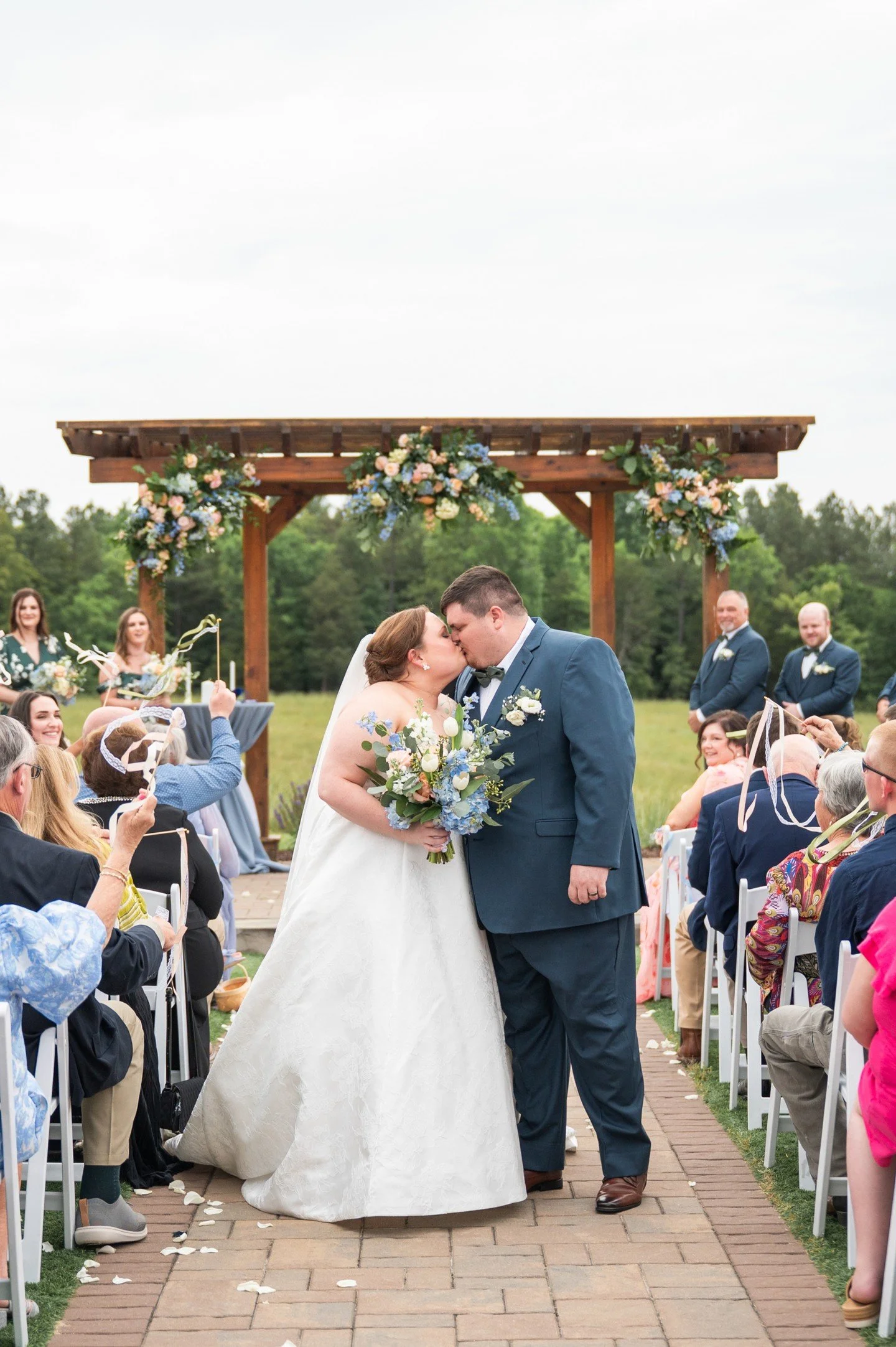 The rain and wind held off long enough for Jenna and Gavin's beautiful ceremony yesterday, and it could not have been more perfect.  Congratulations, Mr. &amp; Mrs. Ham!

Venue | @events.meadowview
Photographer | @kimberly.cauble
Second Shooter | @bl