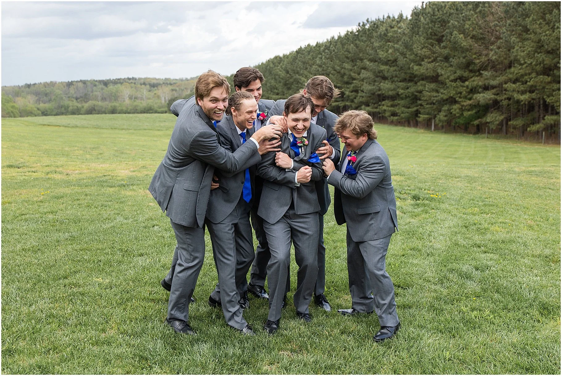 Groom and Groomsmen | NC Wedding Photographer
