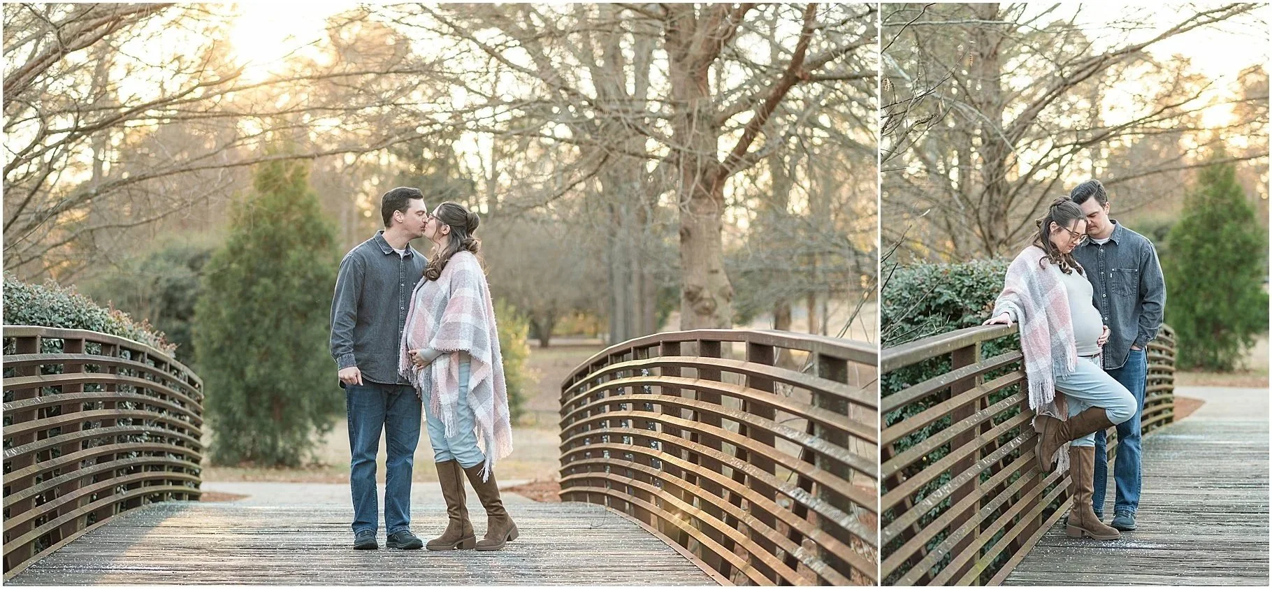 Glencarin Gardens Maternity Session | Winter Maternity Portraits