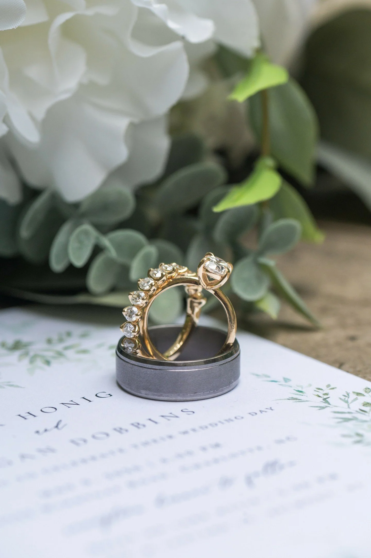 I love photographing wedding rings.  Every ring symbolizes promises made and dreams shared. From delicate solitaires to intricate, personalized designs, there&rsquo;s something unique about every couple's rings. One of the things I ask my couples at 