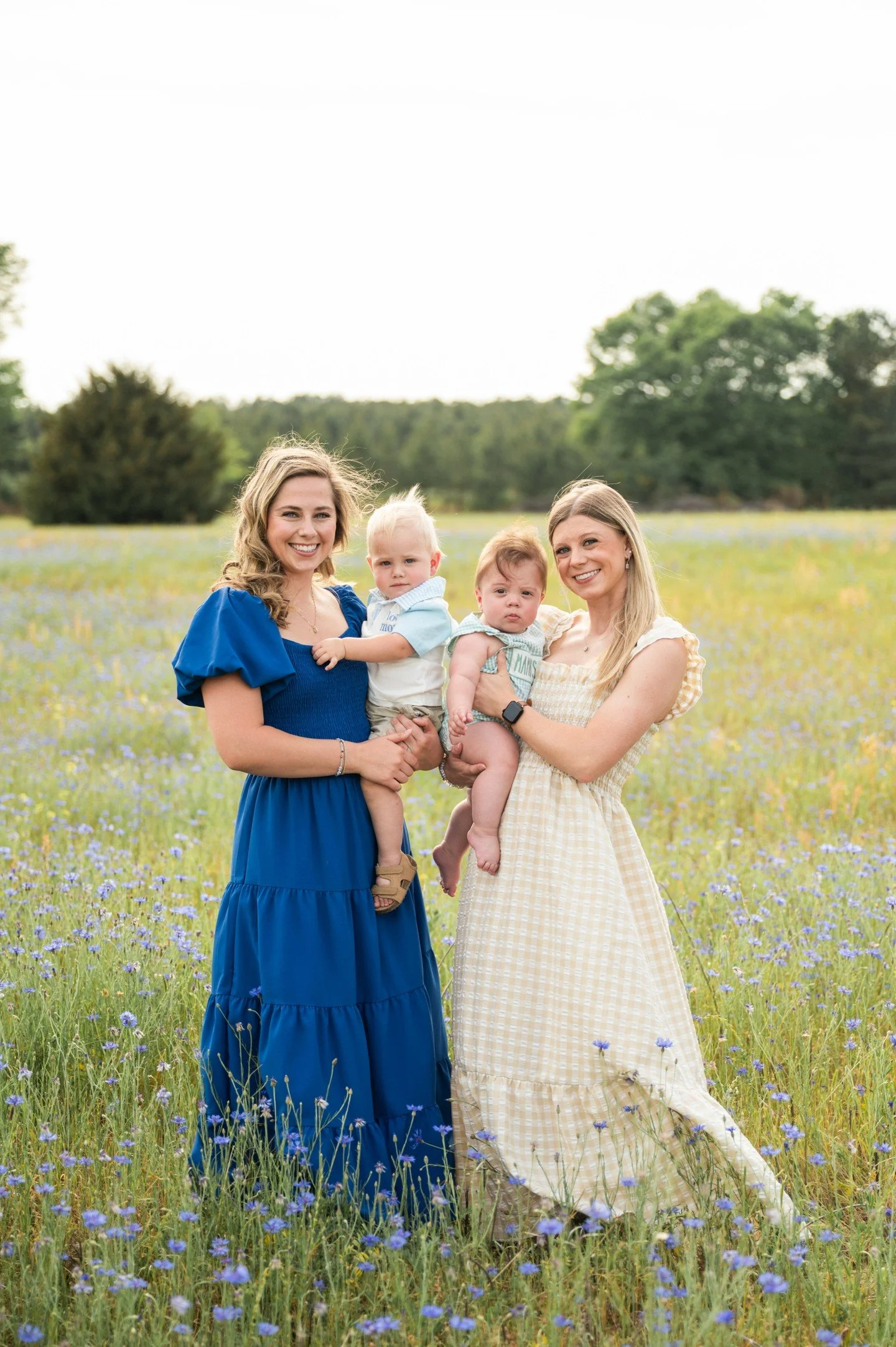 There's just something about mamas and little boys... (It doesn't hurt that I am a boymom 💙) It was such a joy to photograph Logan and Linzie, two of my brides, with their sweet little boys as one of my Spring mini-sessions, and even more exciting t